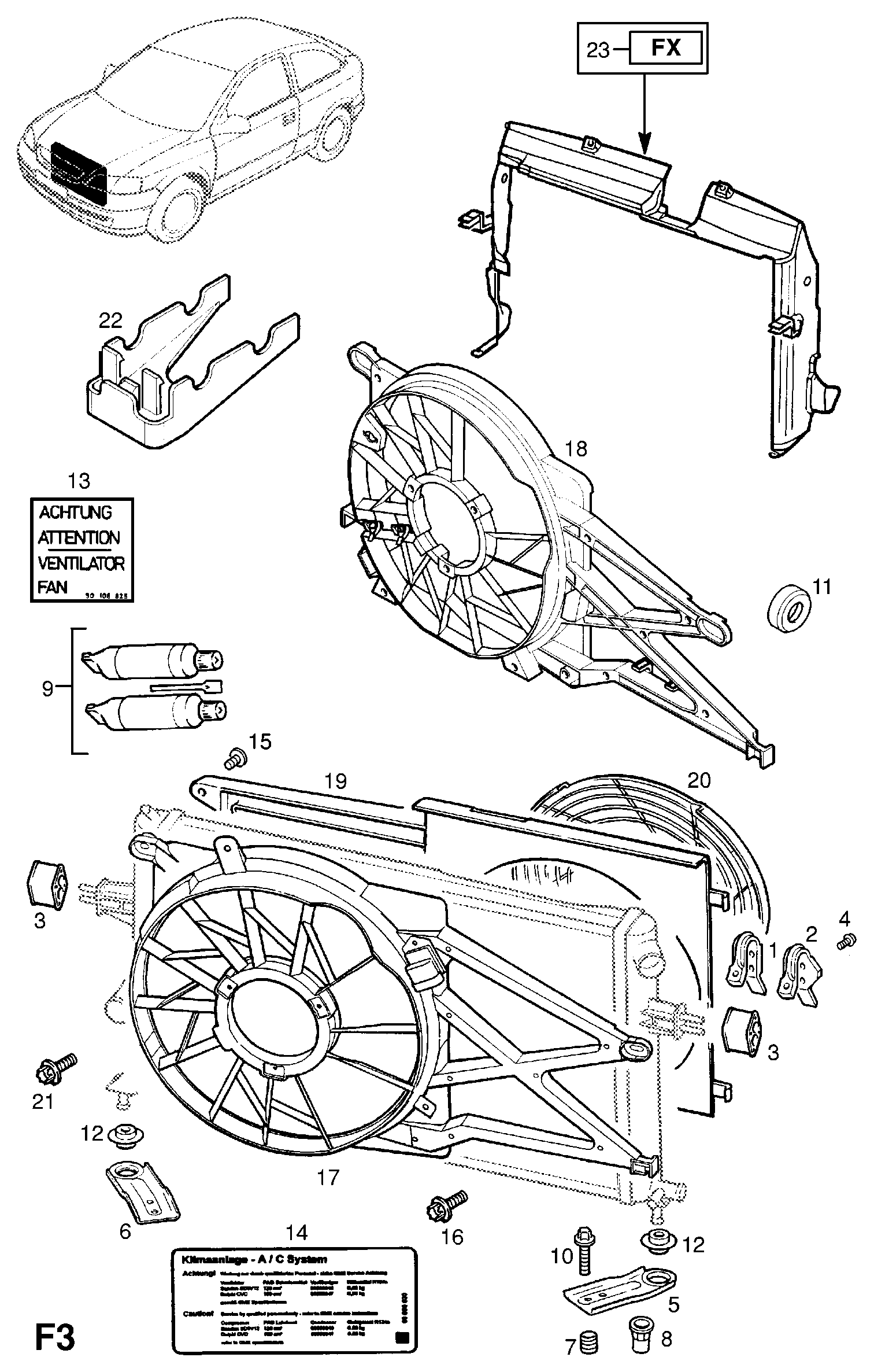 Vauxhall 1314 451 - Ventilators, Motora dzesēšanas sistēma autodraugiem.lv