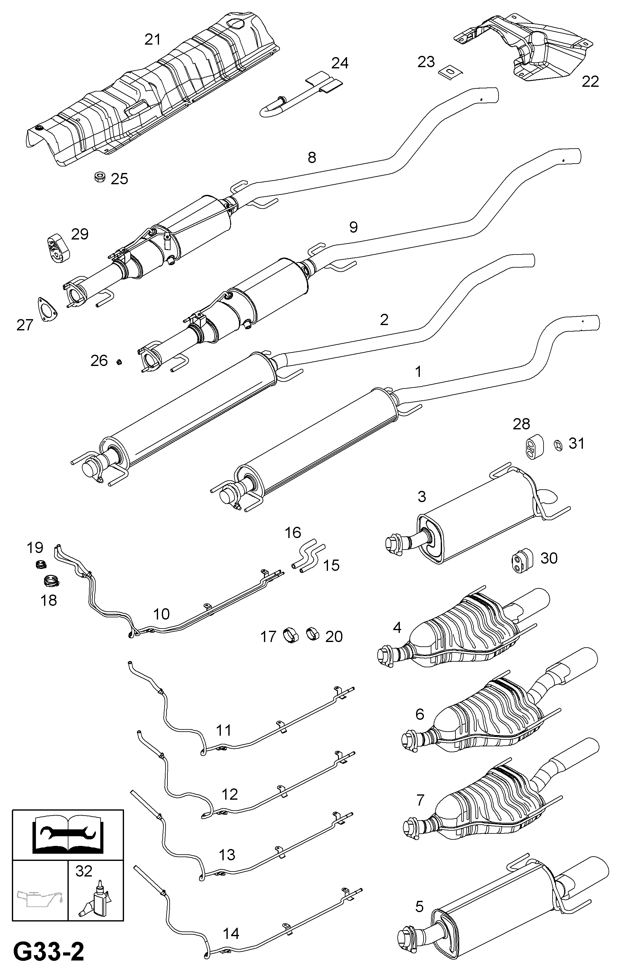 Opel 58.54.987 - Blīve, Izplūdes caurule autodraugiem.lv