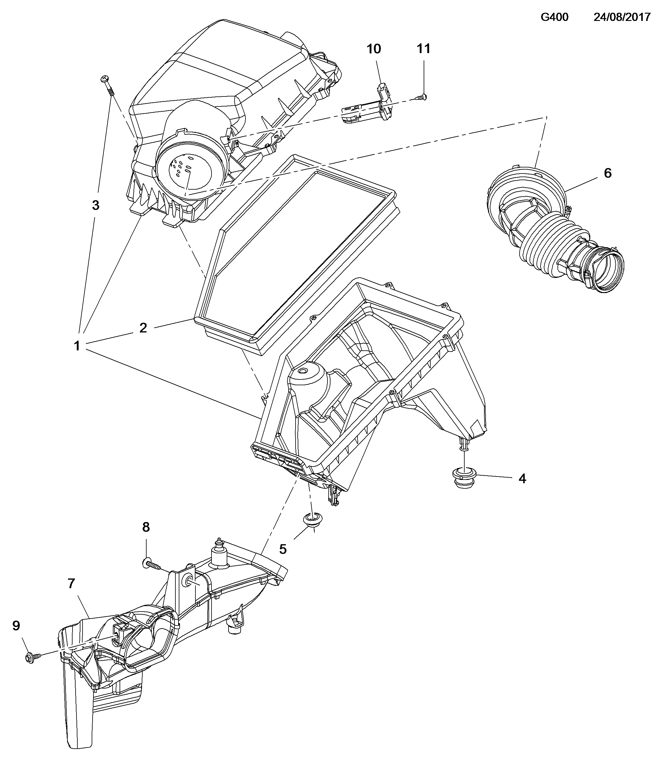 Opel 4 819 491 - Gaisa masas mērītājs autodraugiem.lv