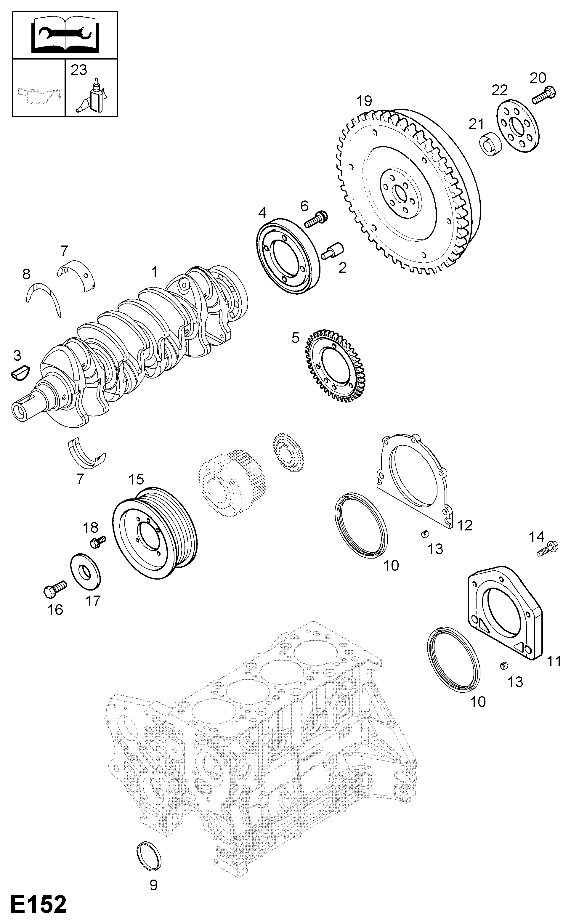 Vauxhall 6 14 426 - Piedziņas skriemelis, Kloķvārpsta autodraugiem.lv