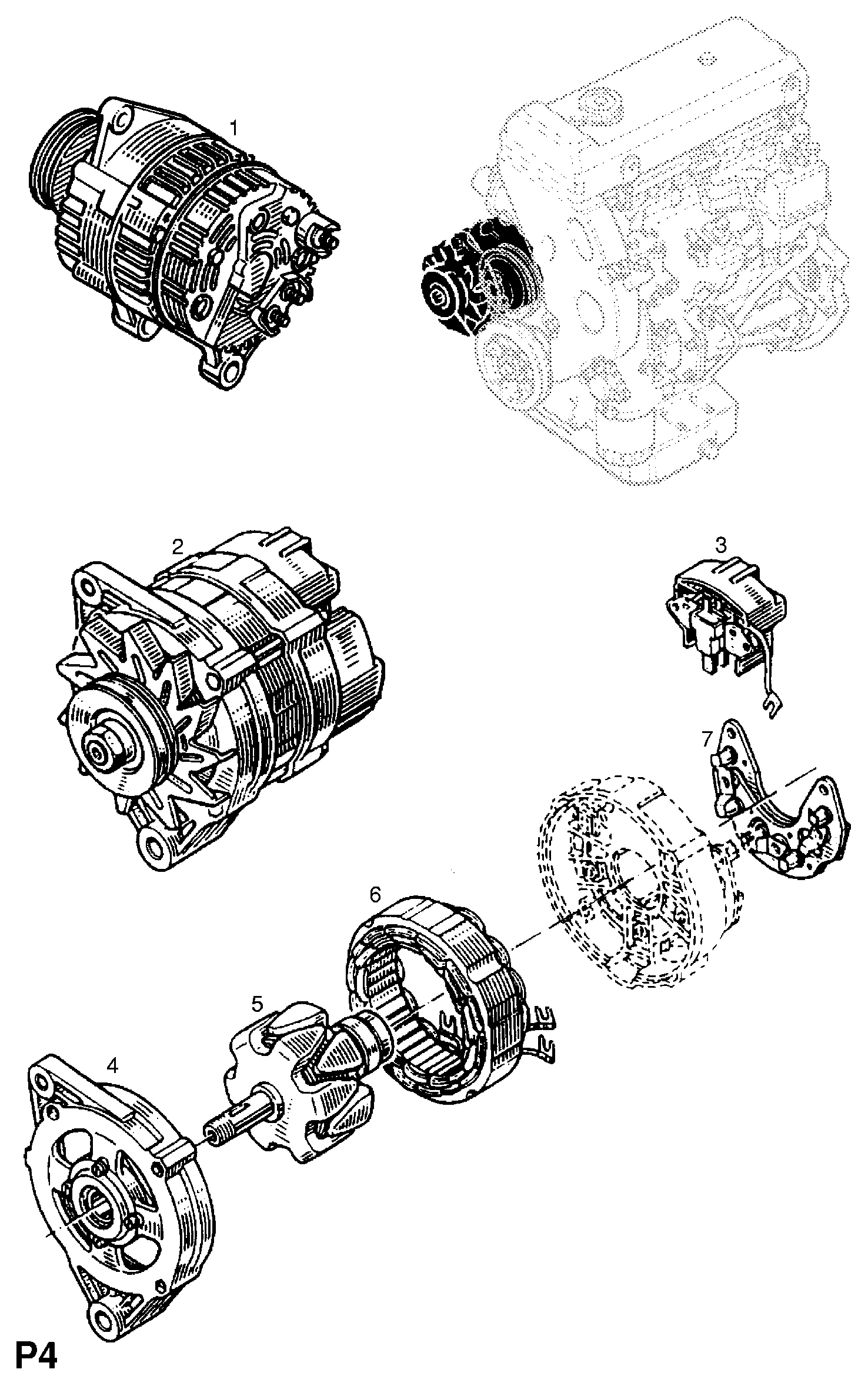 Vauxhall 4403369 - Ģenerators autodraugiem.lv