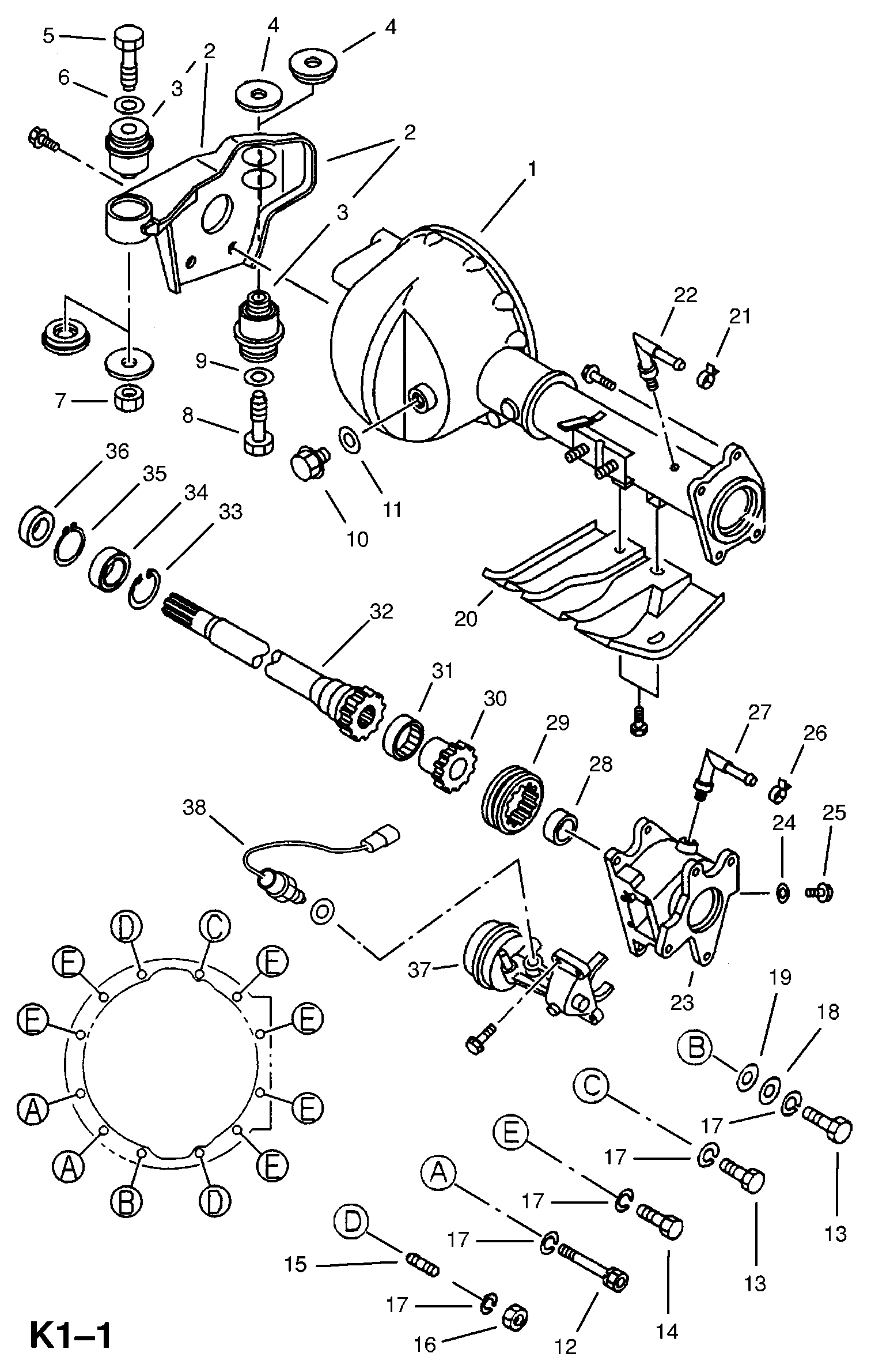 OPEL 302283 - SHIELD, PROTECTIVE, FRONT AXLE (NLS.- NO REPLACEMENT PART) autodraugiem.lv