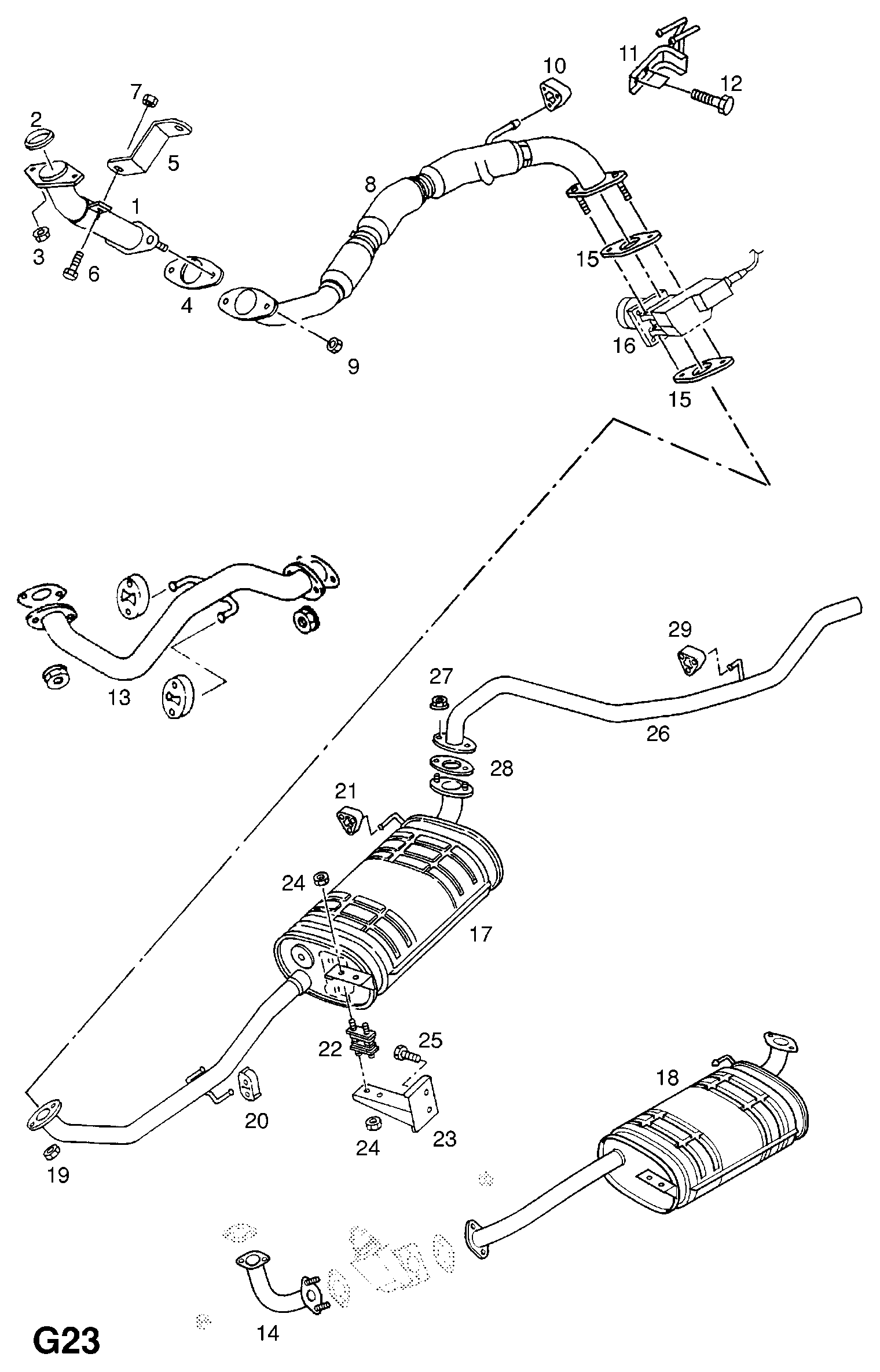 Vauxhall 852803 - Blīve, Izplūdes caurule autodraugiem.lv