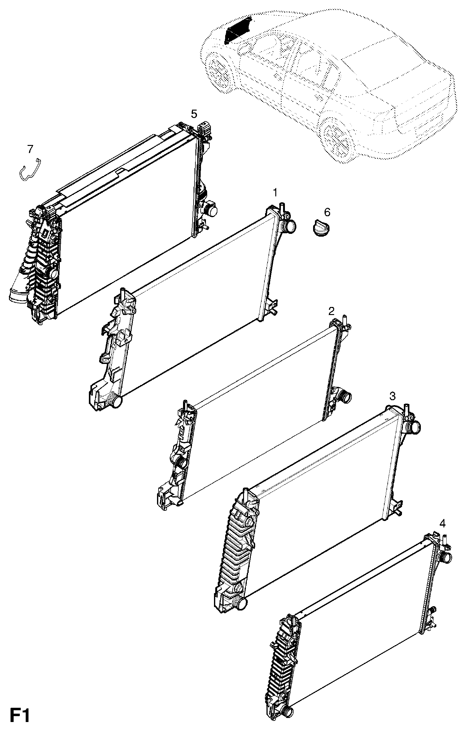 SAAB 1300244 - Radiators, Motora dzesēšanas sistēma autodraugiem.lv