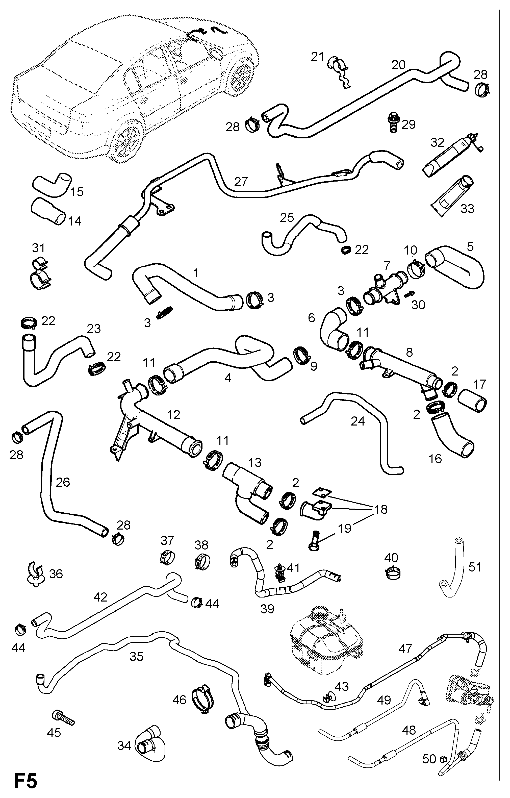 FORD 1 337 626 - HOSE, RADIATOR OUTLET autodraugiem.lv