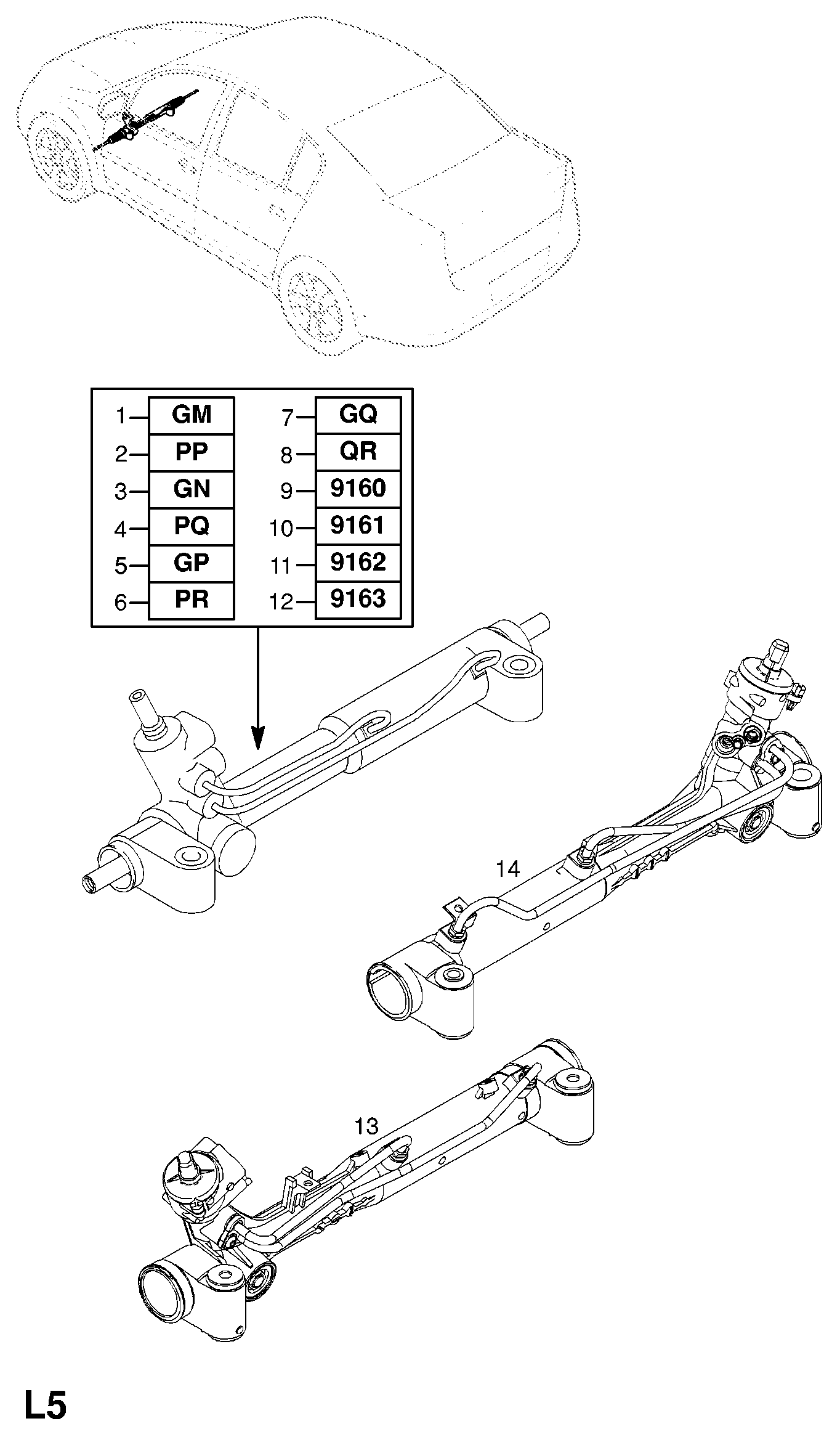 Opel 5900218 - Stūres mehānisms autodraugiem.lv