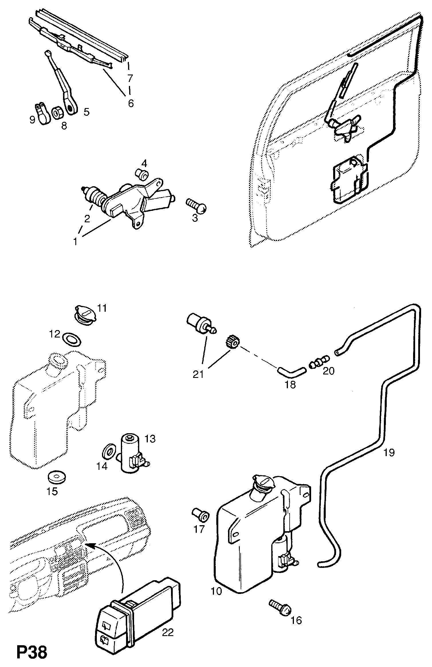 Opel 12 72 240 - Stikla tīrītāja slotiņa autodraugiem.lv