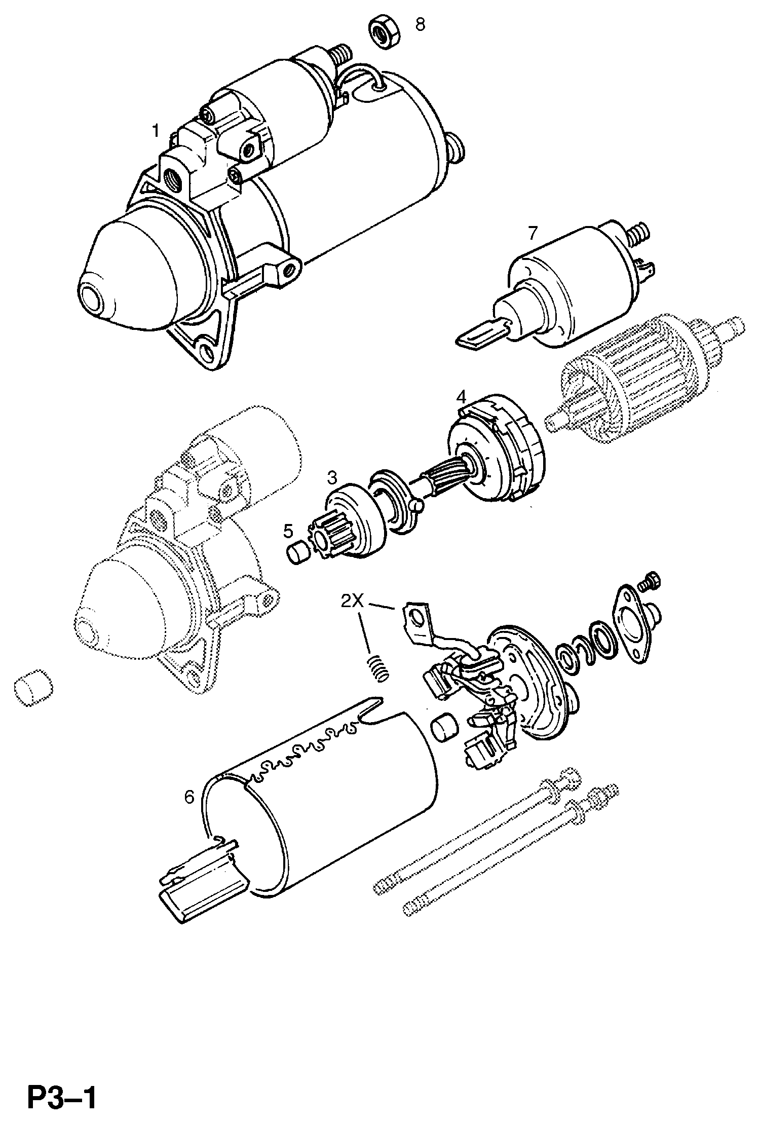 Vauxhall 12 02 148 - Starteris autodraugiem.lv