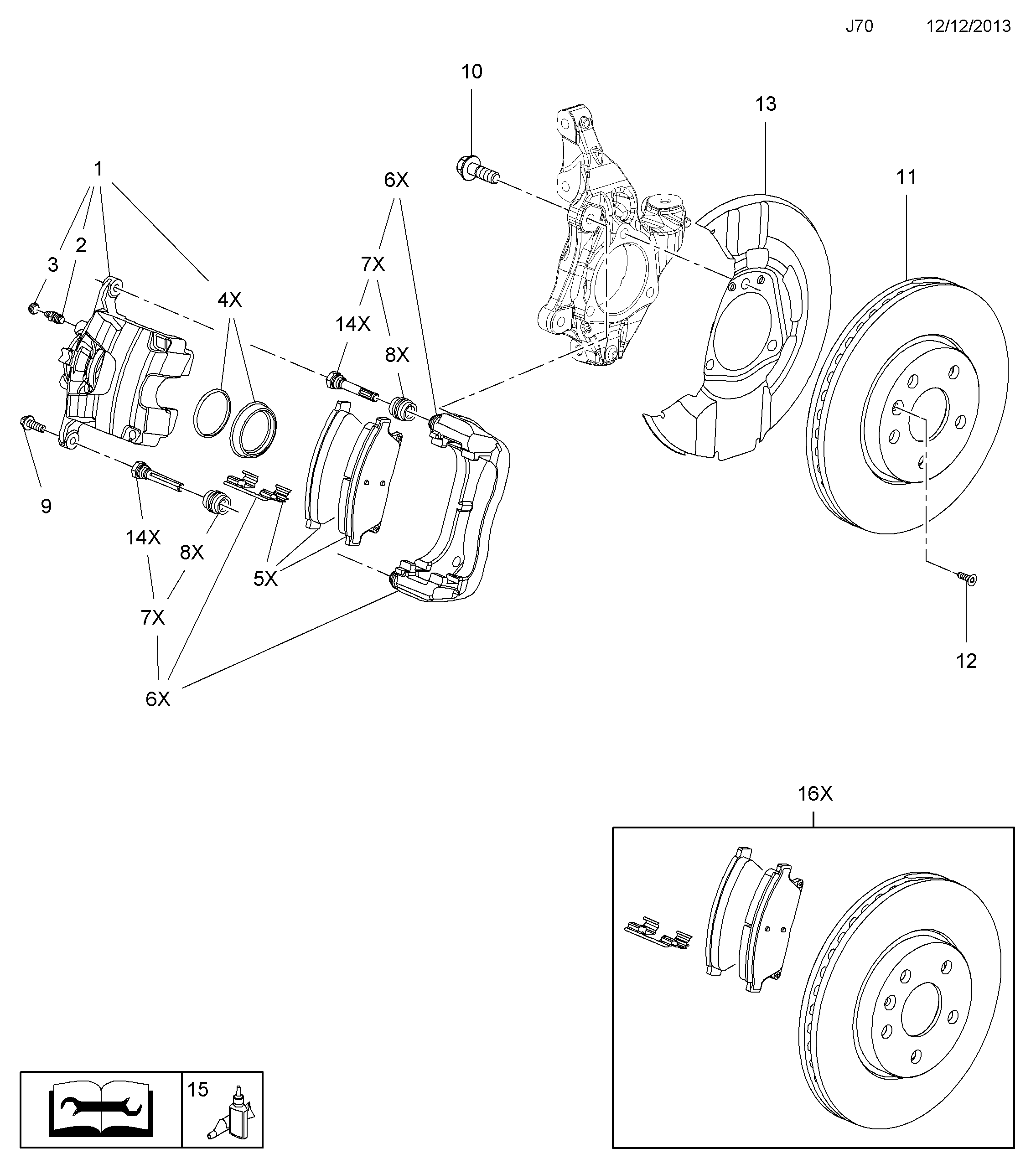 RELIANCE 1605263 - KIT, BRAKE PADS (AXLE SET) (AFTERMARKET SPECIFICATION) autodraugiem.lv