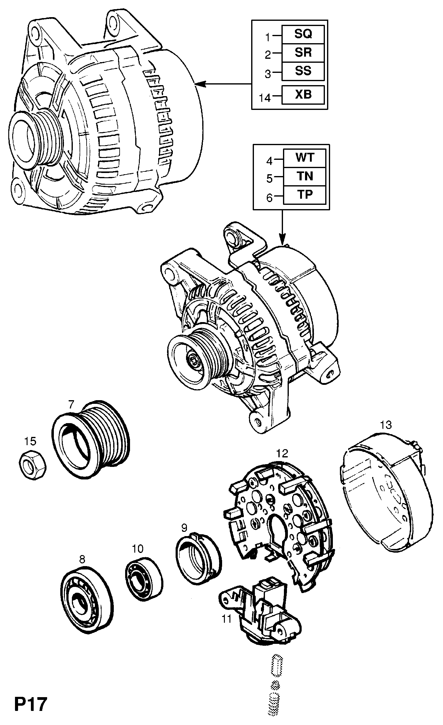 Opel 62 04 105 - Ģenerators autodraugiem.lv