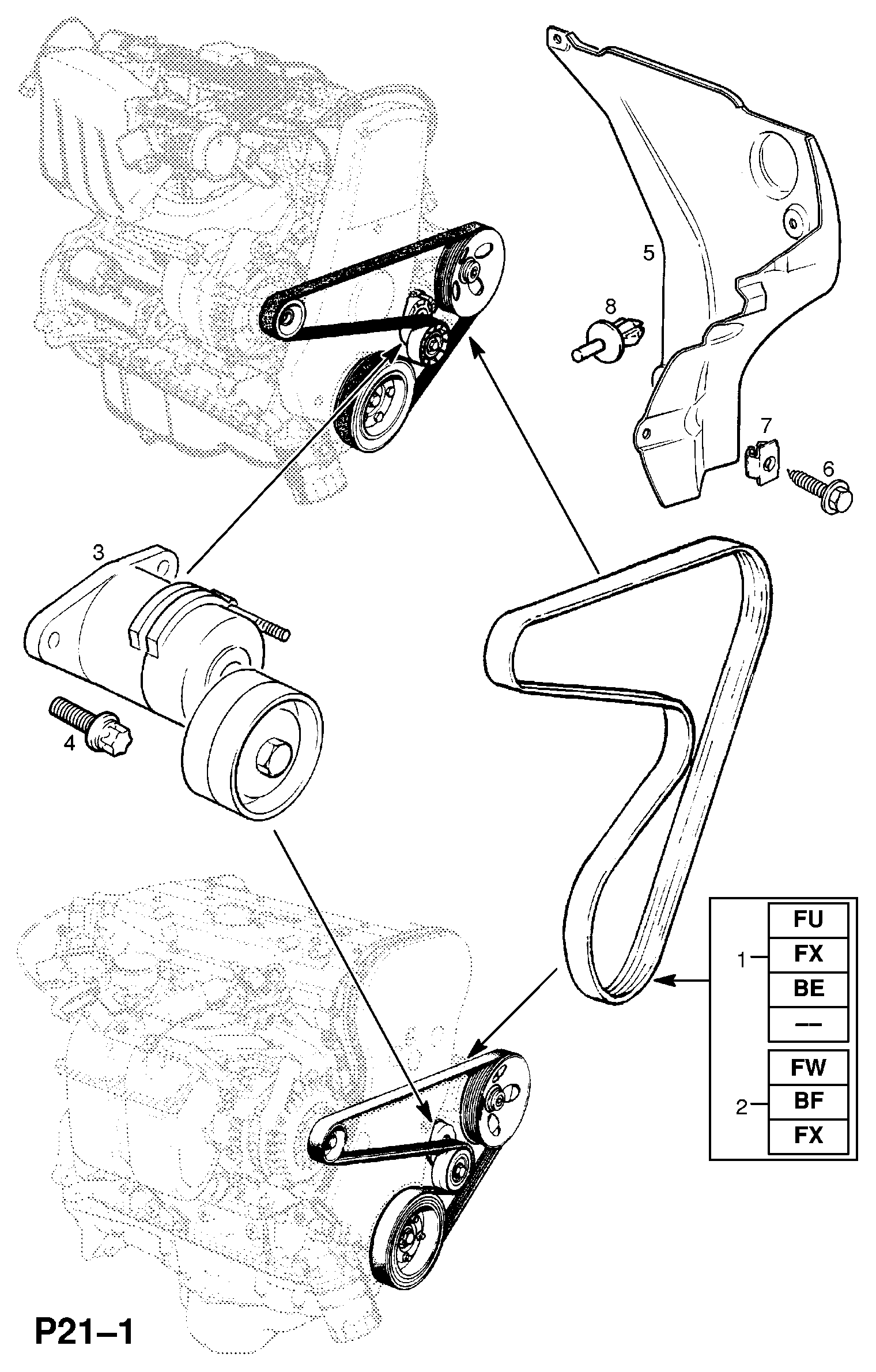 Opel 13 40 613 - Ķīļrievu siksna autodraugiem.lv