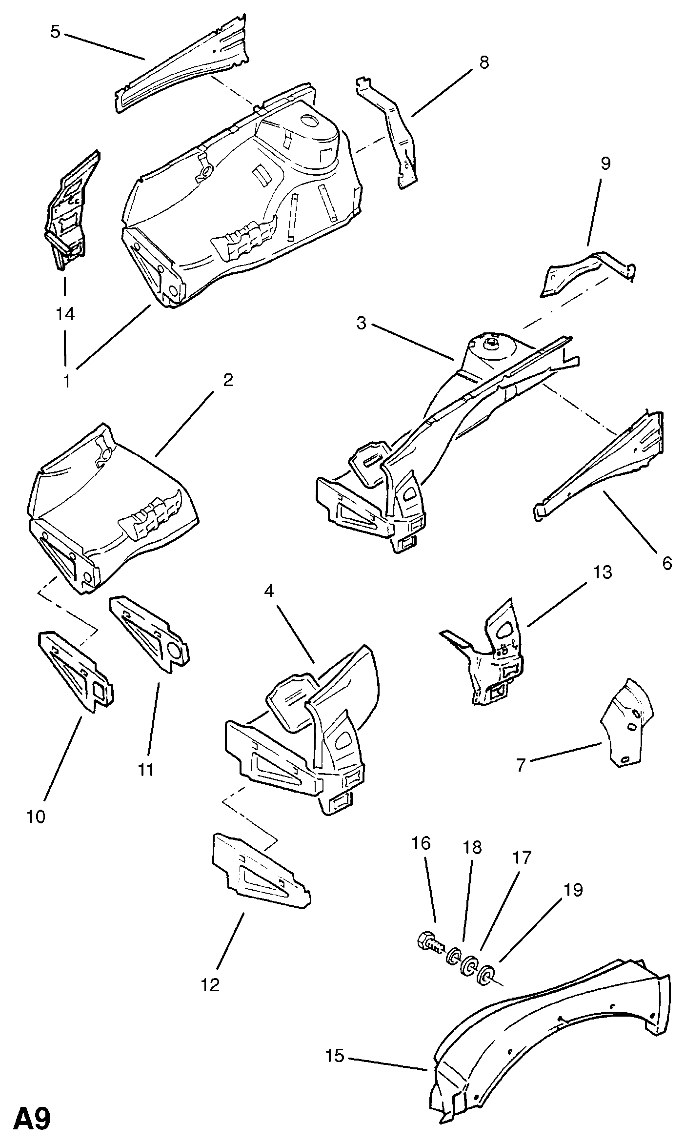 LANGENDORF 1110876 - BRACE, WHEELHOUSE, LH (NLS.- NO REPLACEMENT PART) autodraugiem.lv