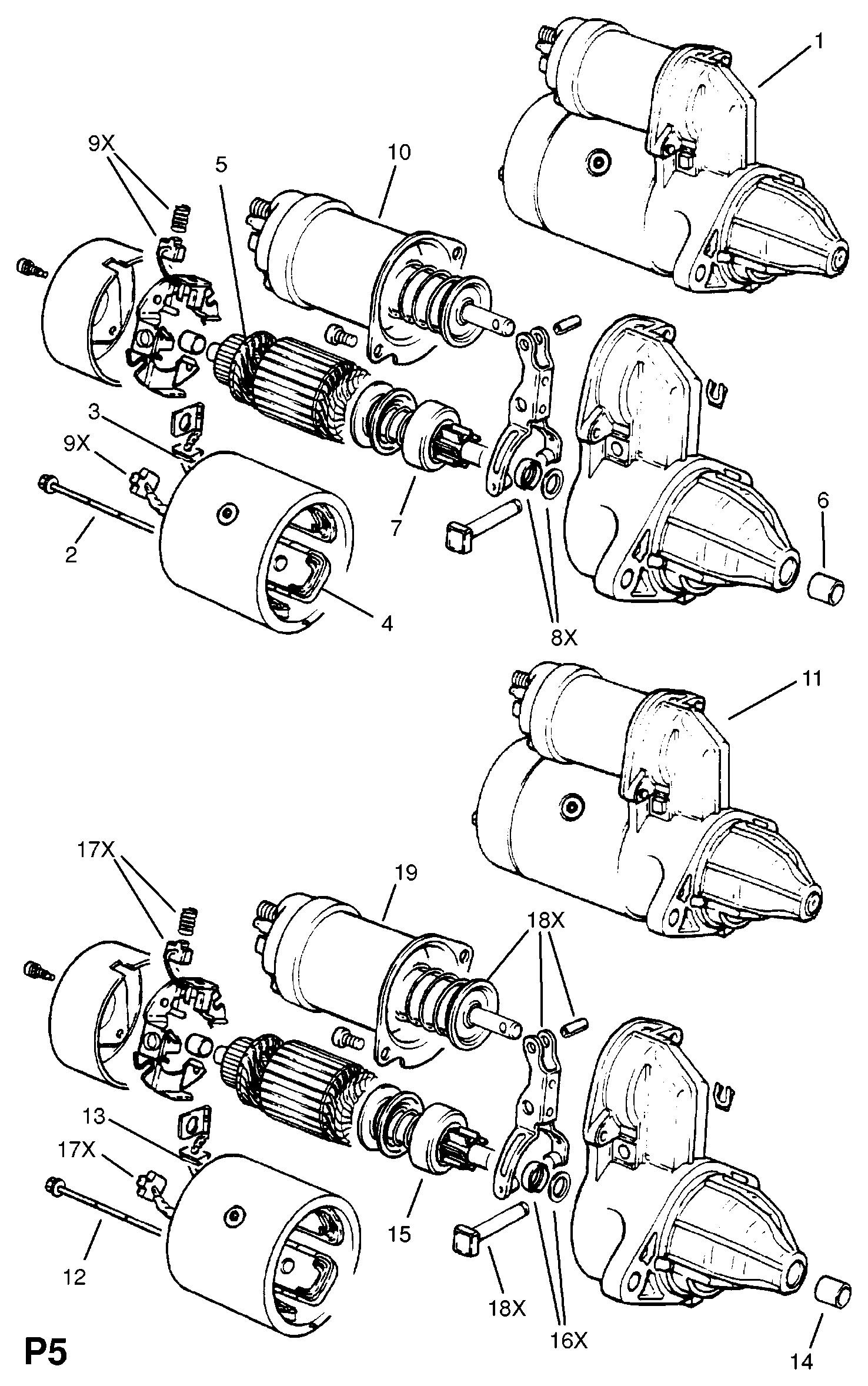 Opel 12 02 030 - Starteris autodraugiem.lv