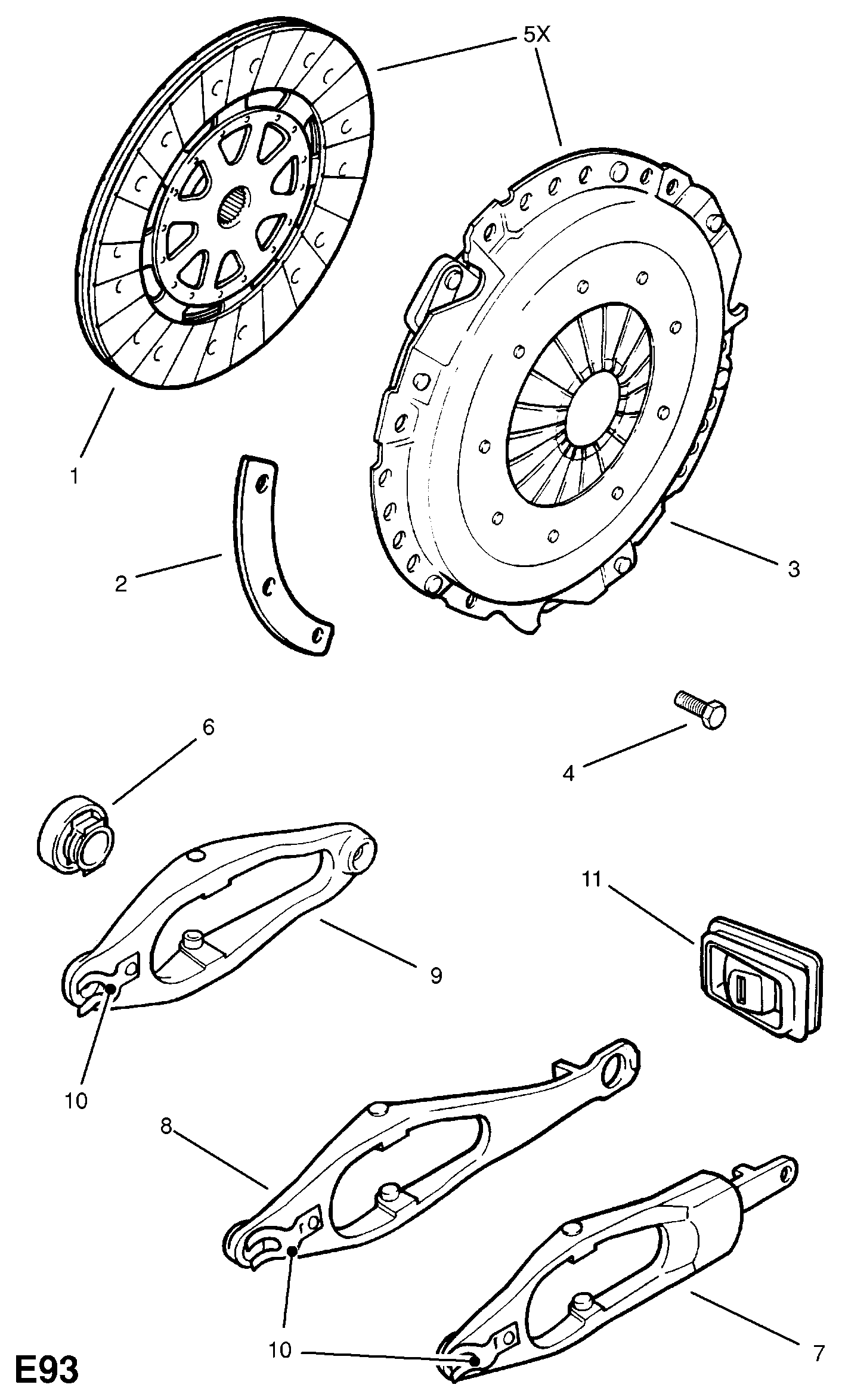 Opel 6 66 111 - Sajūga piespiedējdisks autodraugiem.lv