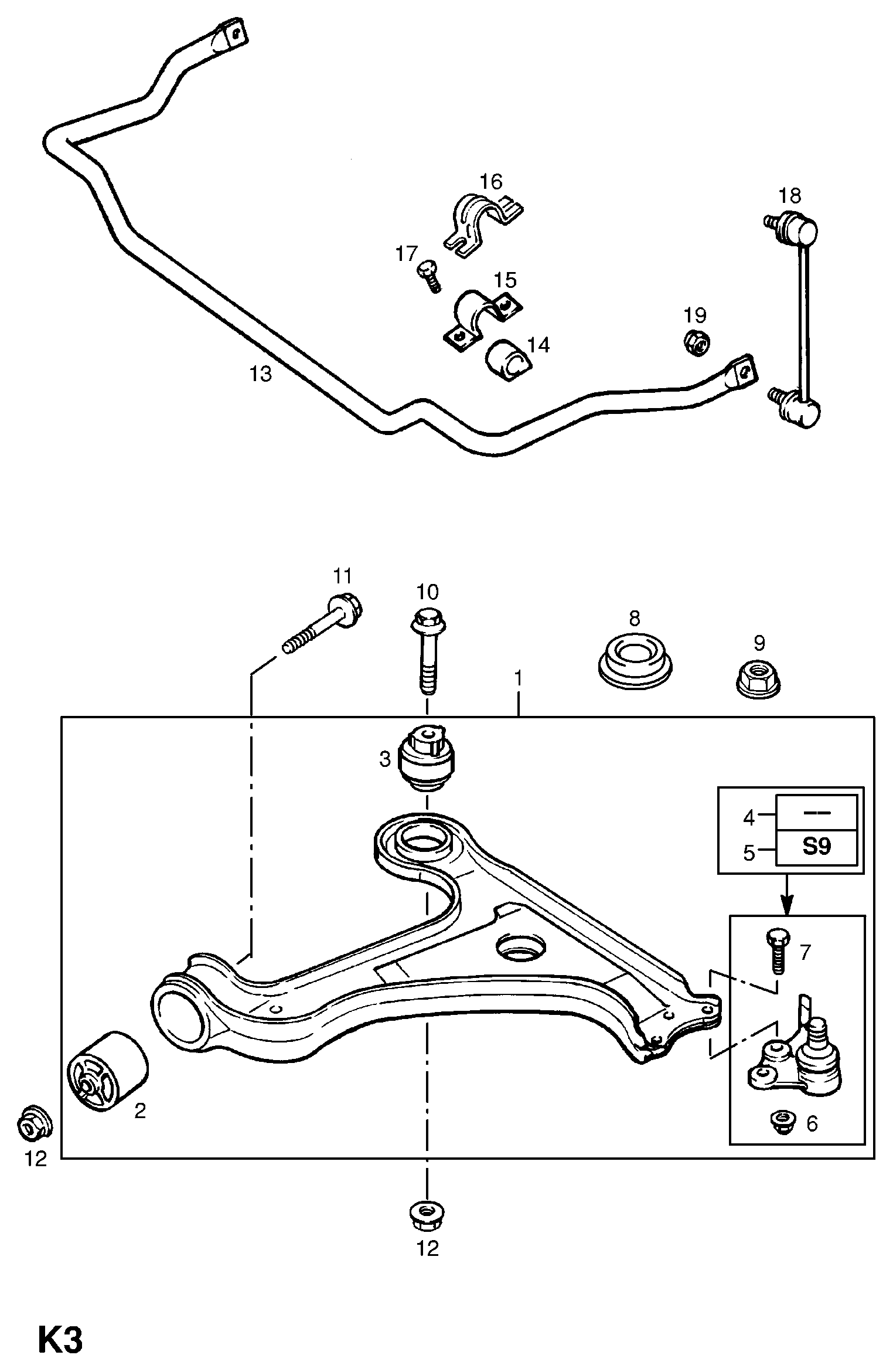 Opel 3 50 600 - Stiepnis / Atsaite, Stabilizators autodraugiem.lv