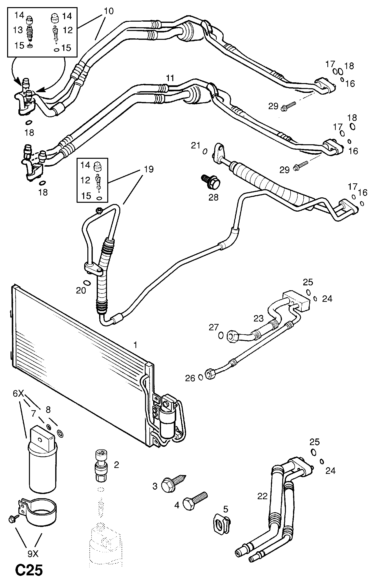 Opel 18 50 065 - Kondensators, Gaisa kond. sistēma autodraugiem.lv