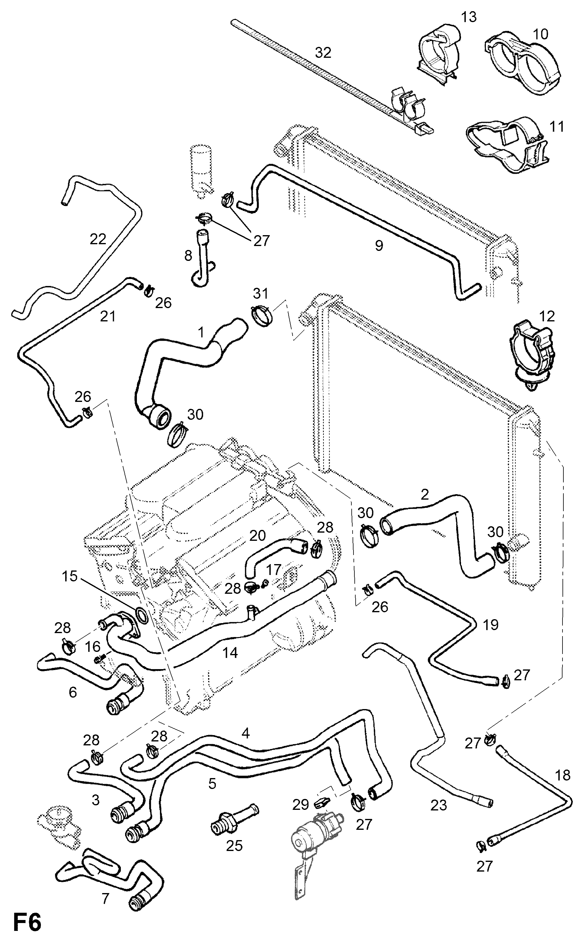 FORD 1337350 - Ventilatora reste, Bampers autodraugiem.lv