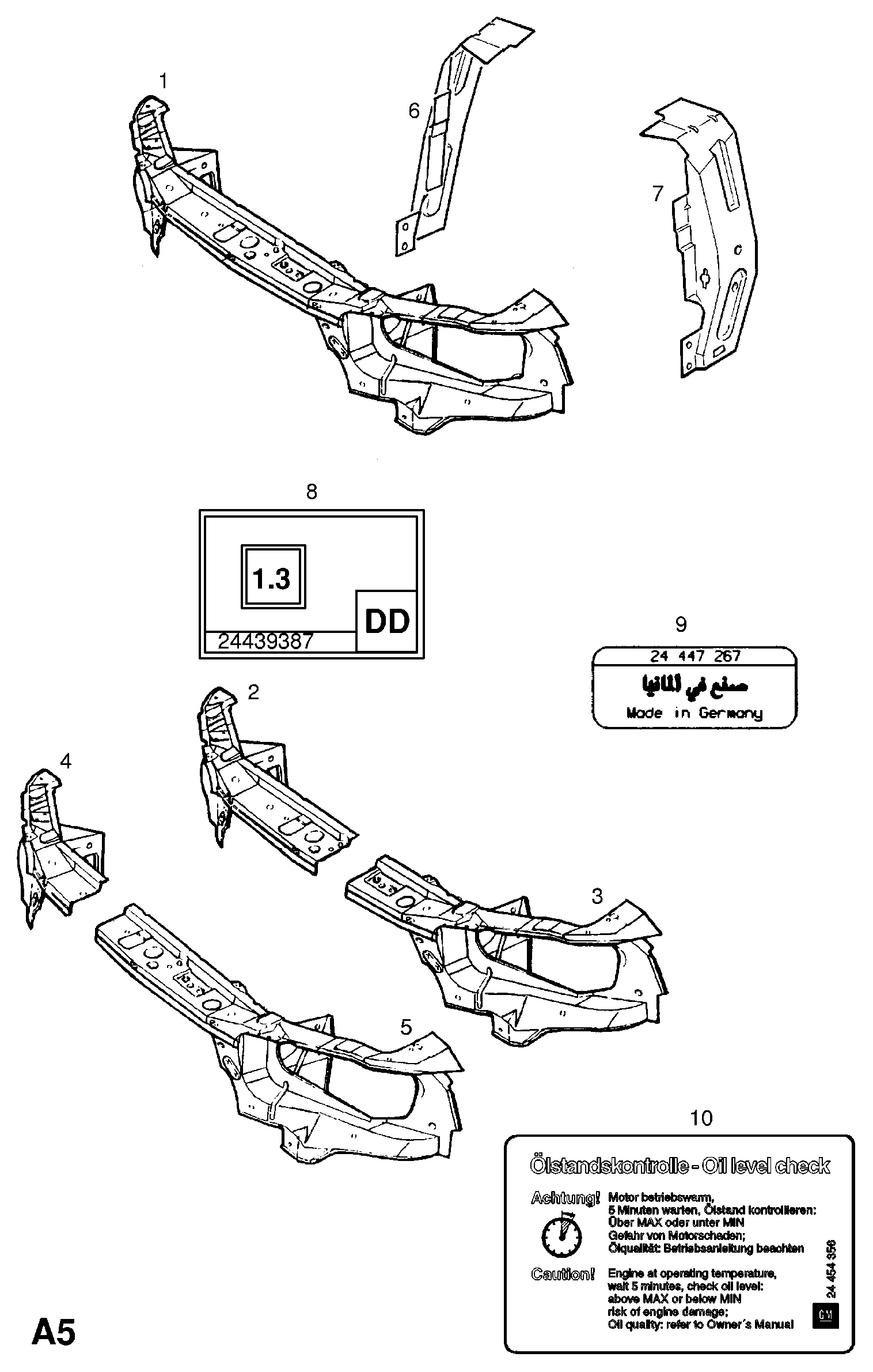 Opel 1312003 - Priekšdaļas apdare autodraugiem.lv