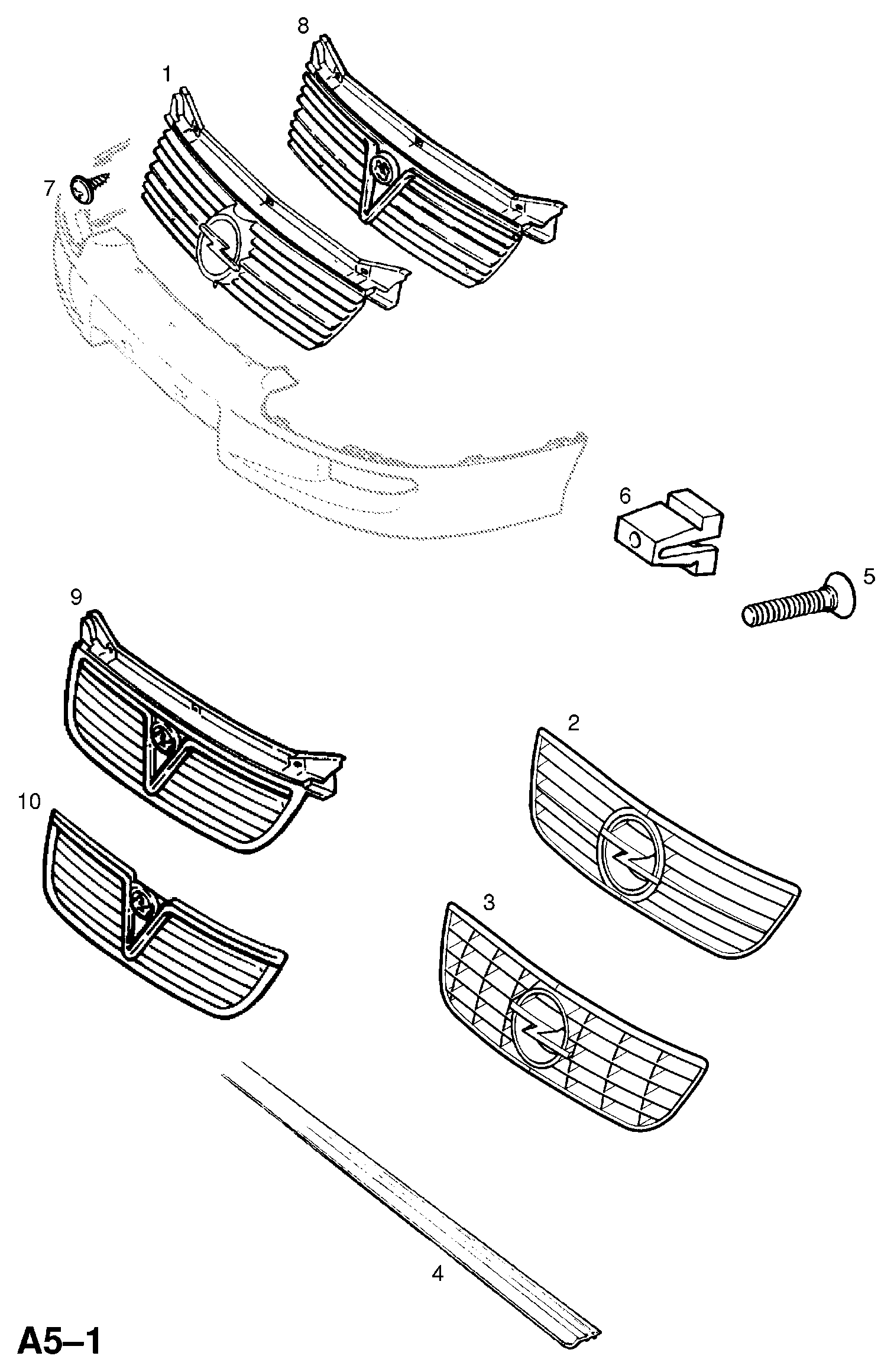 Vauxhall 2052000 - Moldings / aizsarguzlika autodraugiem.lv