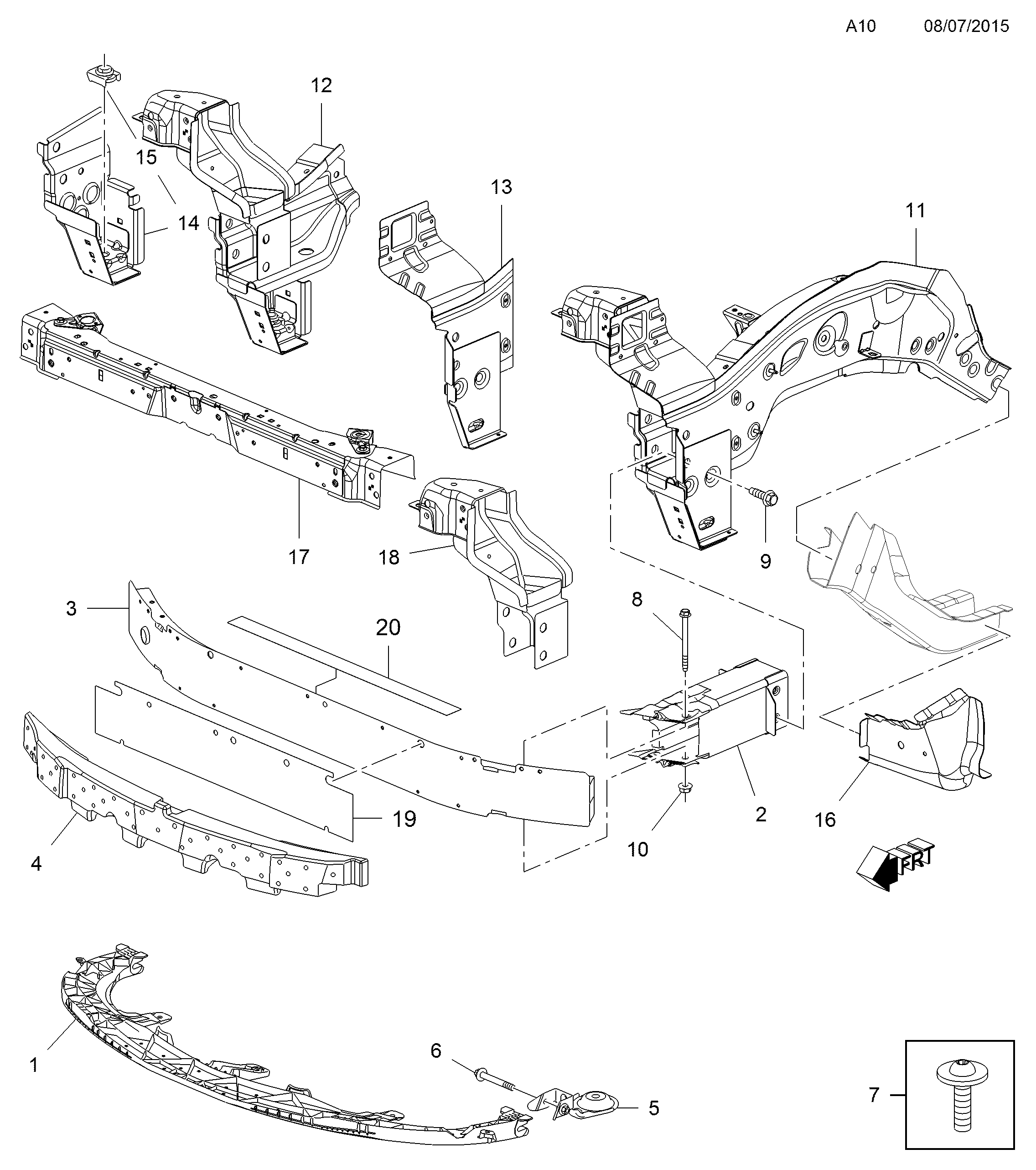 Opel 1312316 - Priekšdaļas apdare autodraugiem.lv