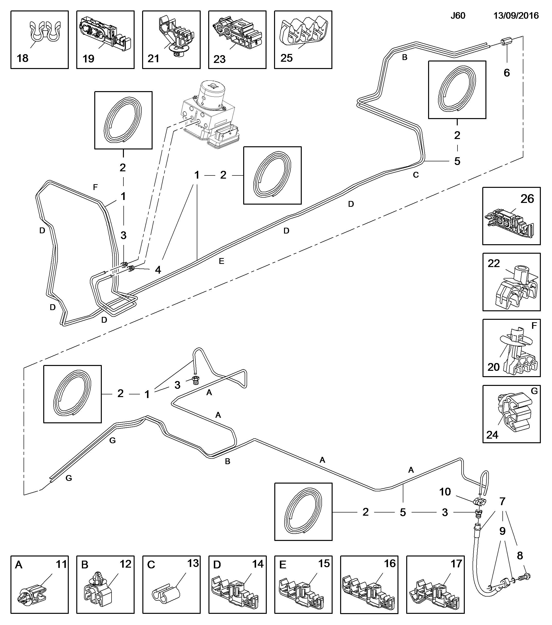 Chevrolet 562231 - Bremžu šļūtene autodraugiem.lv