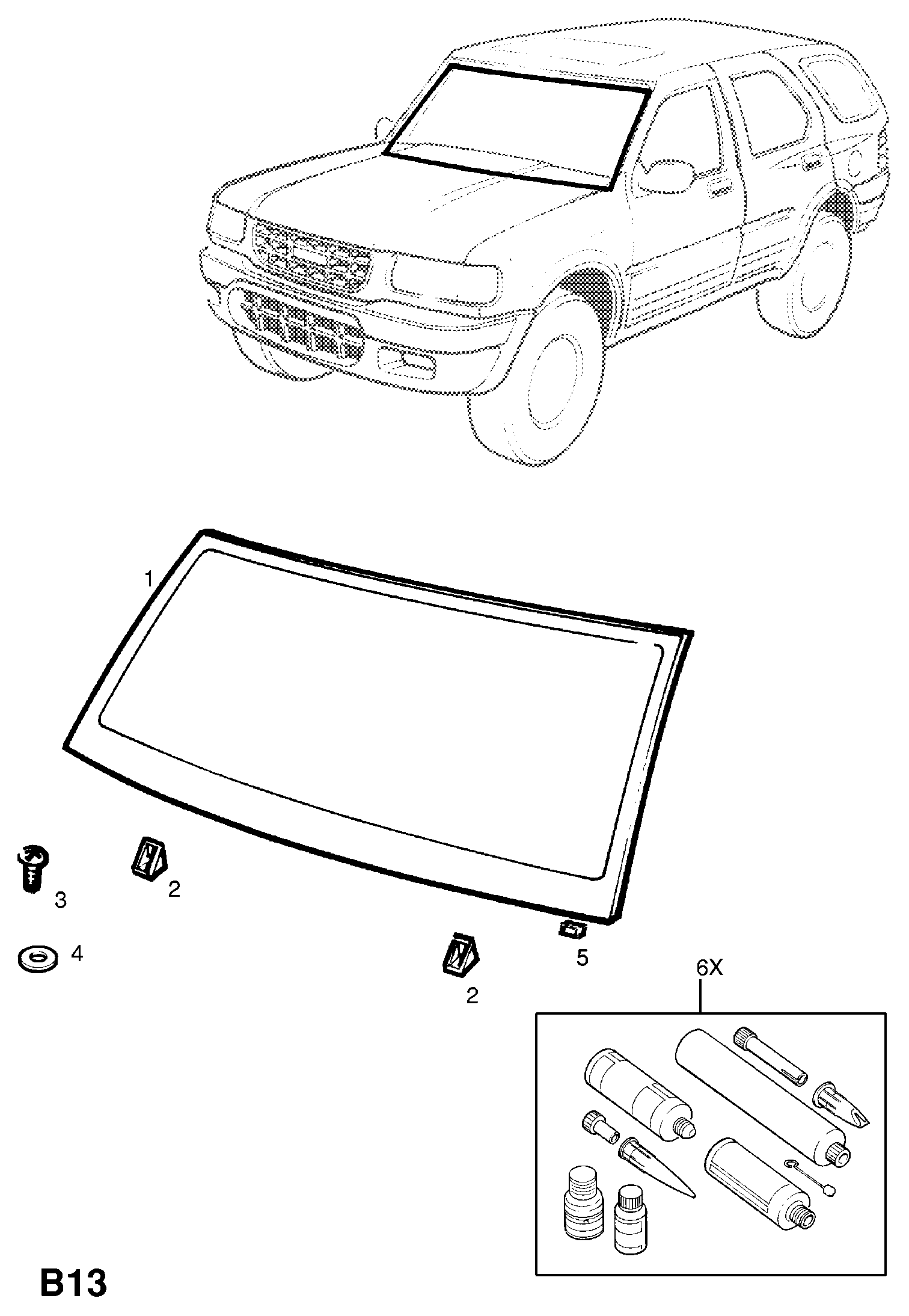 OPEL 161063 - WINDSCREEN, LAMINATED (GREEN TINTED) (NLS.- NO REPLACEMENT PART) autodraugiem.lv