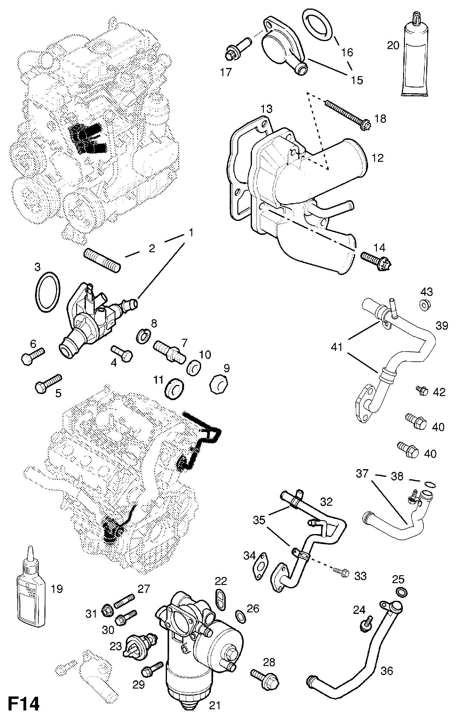 Vauxhall 13 38 039 - Termostats, Dzesēšanas šķidrums autodraugiem.lv