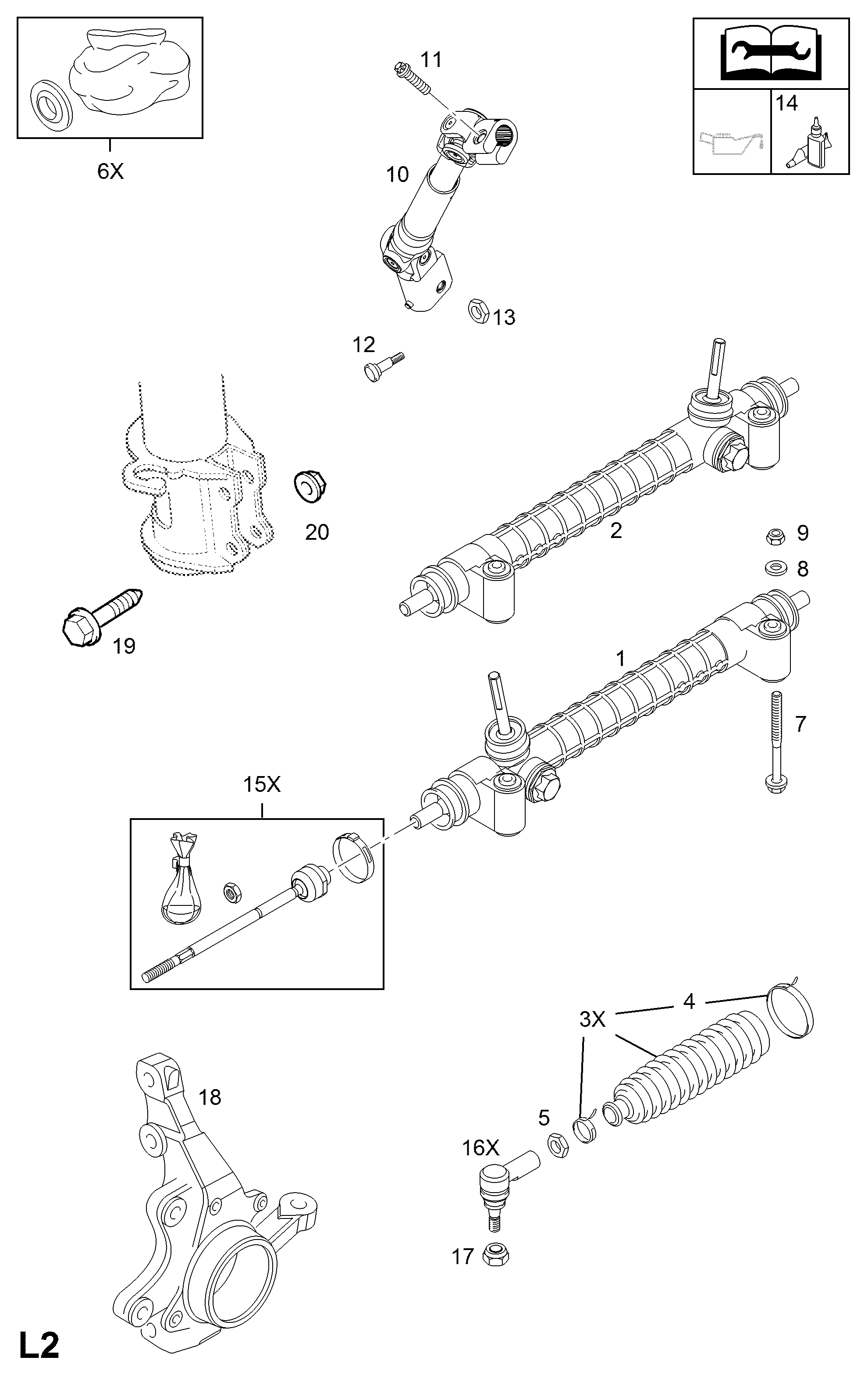 Opel 16 03 239* - Aksiālais šarnīrs, Stūres šķērsstiepnis autodraugiem.lv