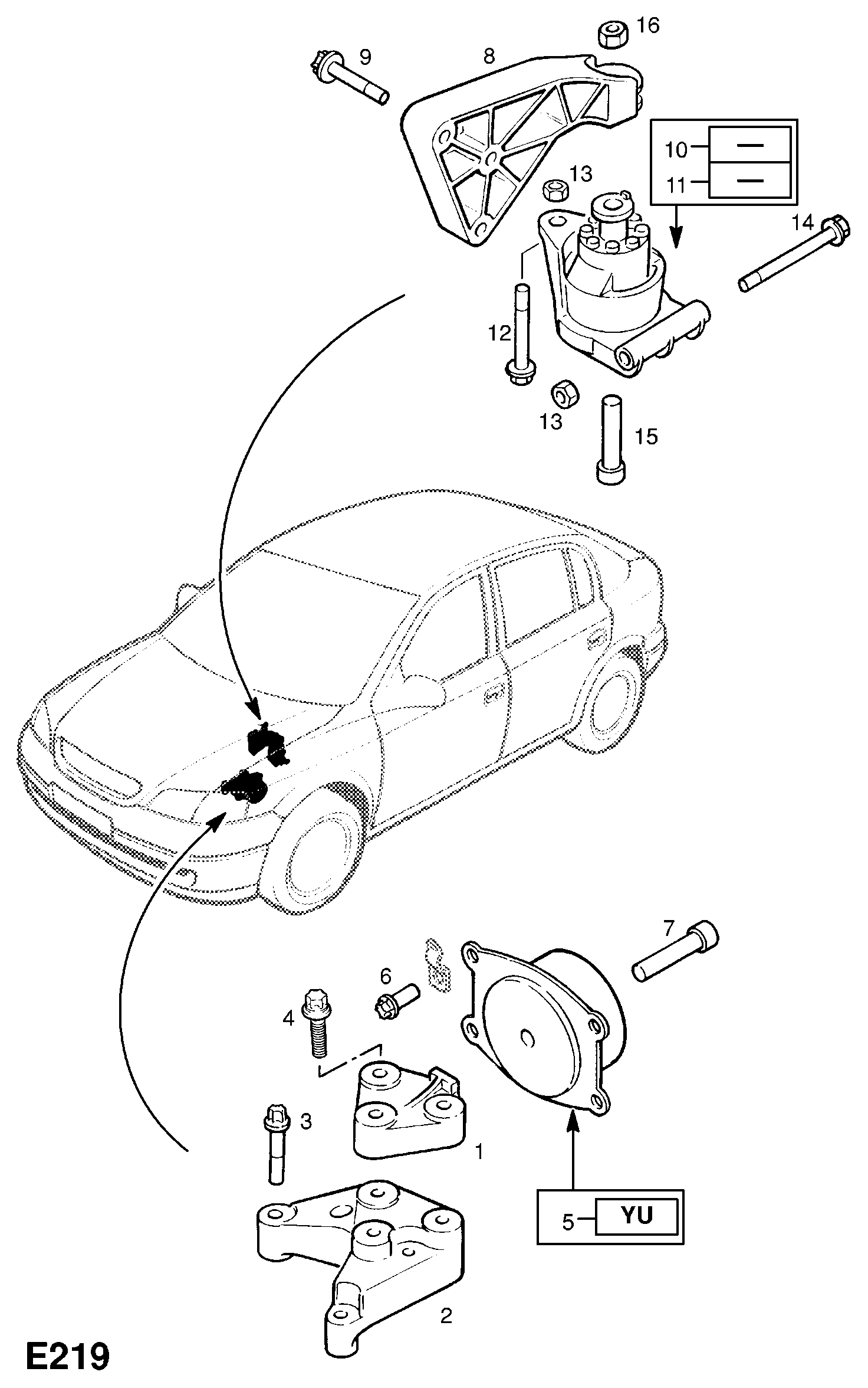 Vauxhall 56 84 045 - Piekare, Pārnesumkārba autodraugiem.lv