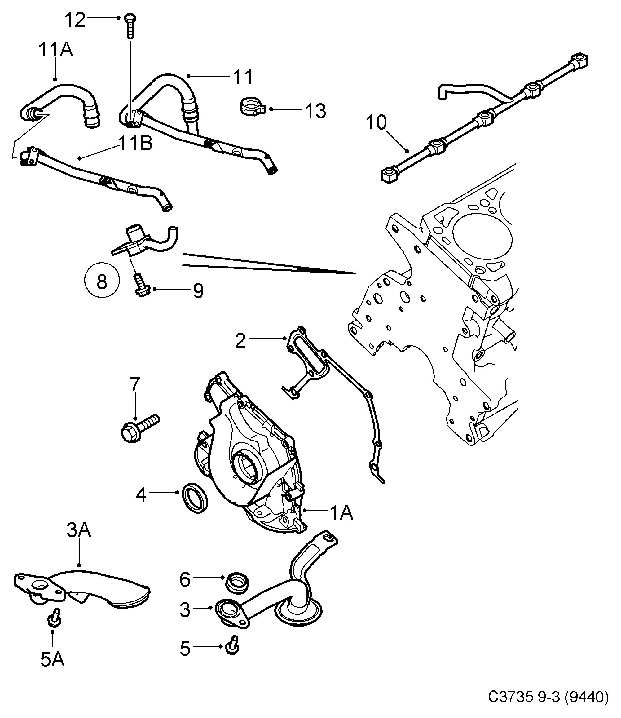 Opel 93180736 - Blīve, Eļļas sūknis autodraugiem.lv