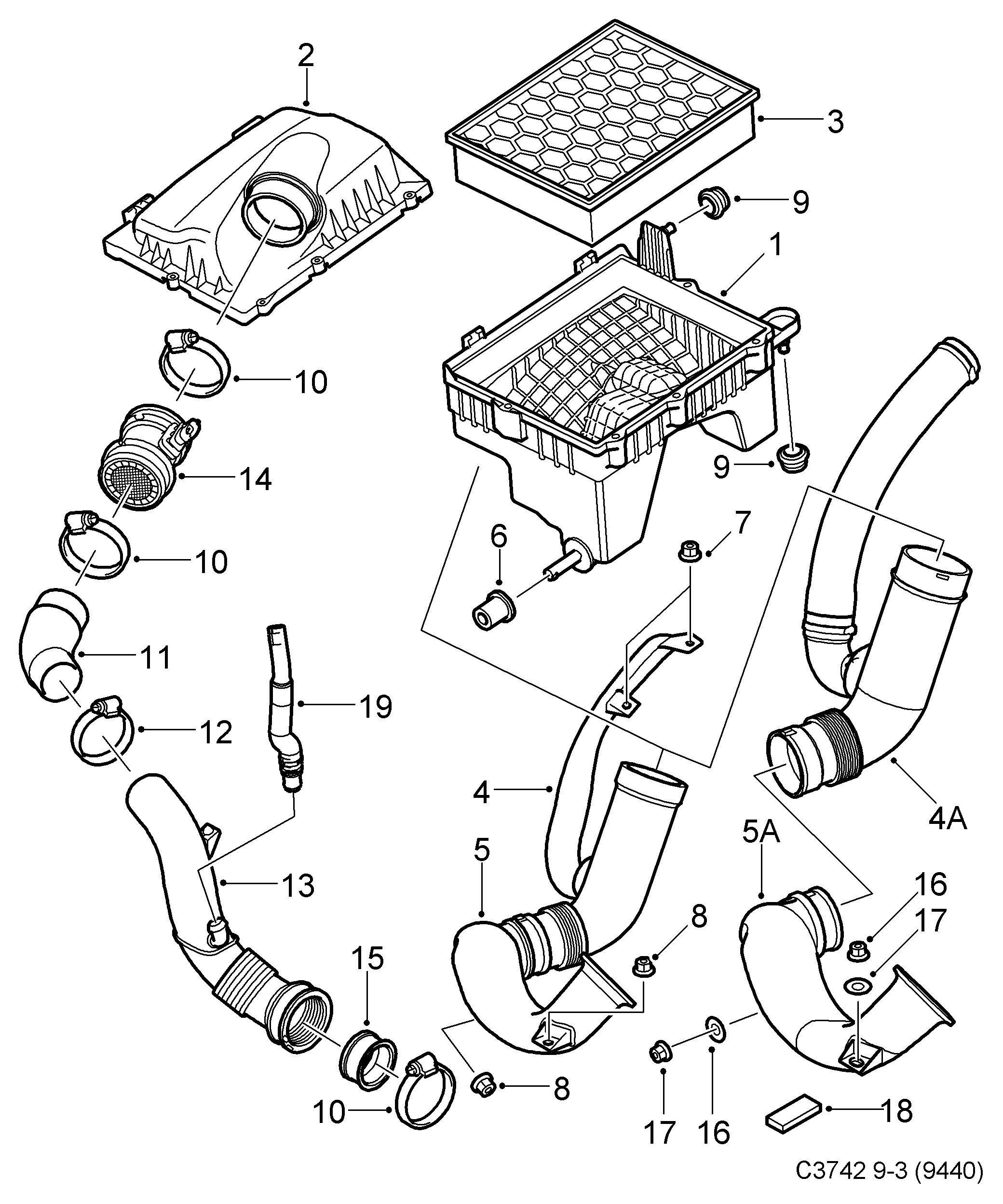 Cadillac 93 178 243 - Gaisa masas mērītājs autodraugiem.lv