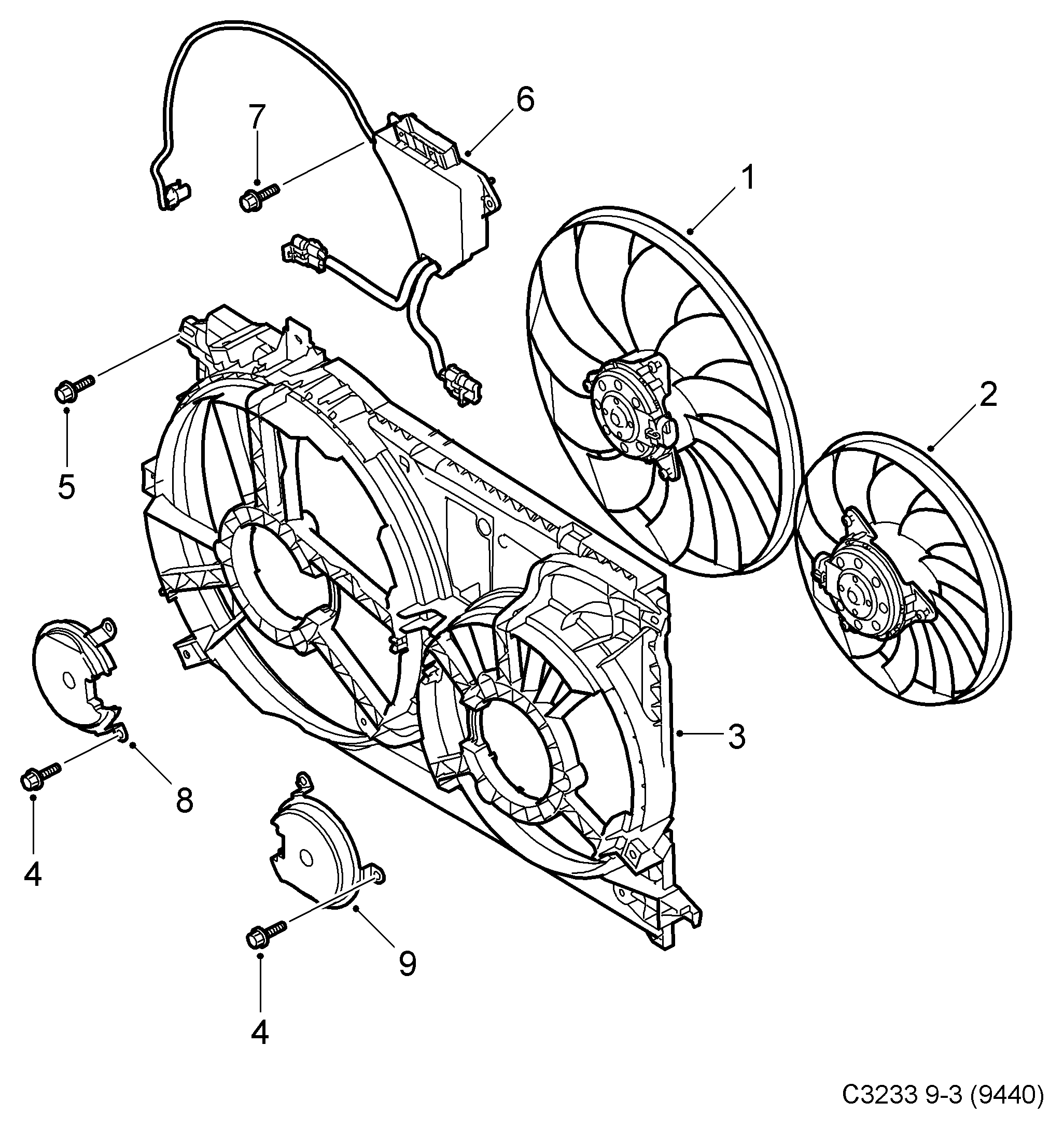 Vauxhall 13114368 - Ventilators, Motora dzesēšanas sistēma autodraugiem.lv