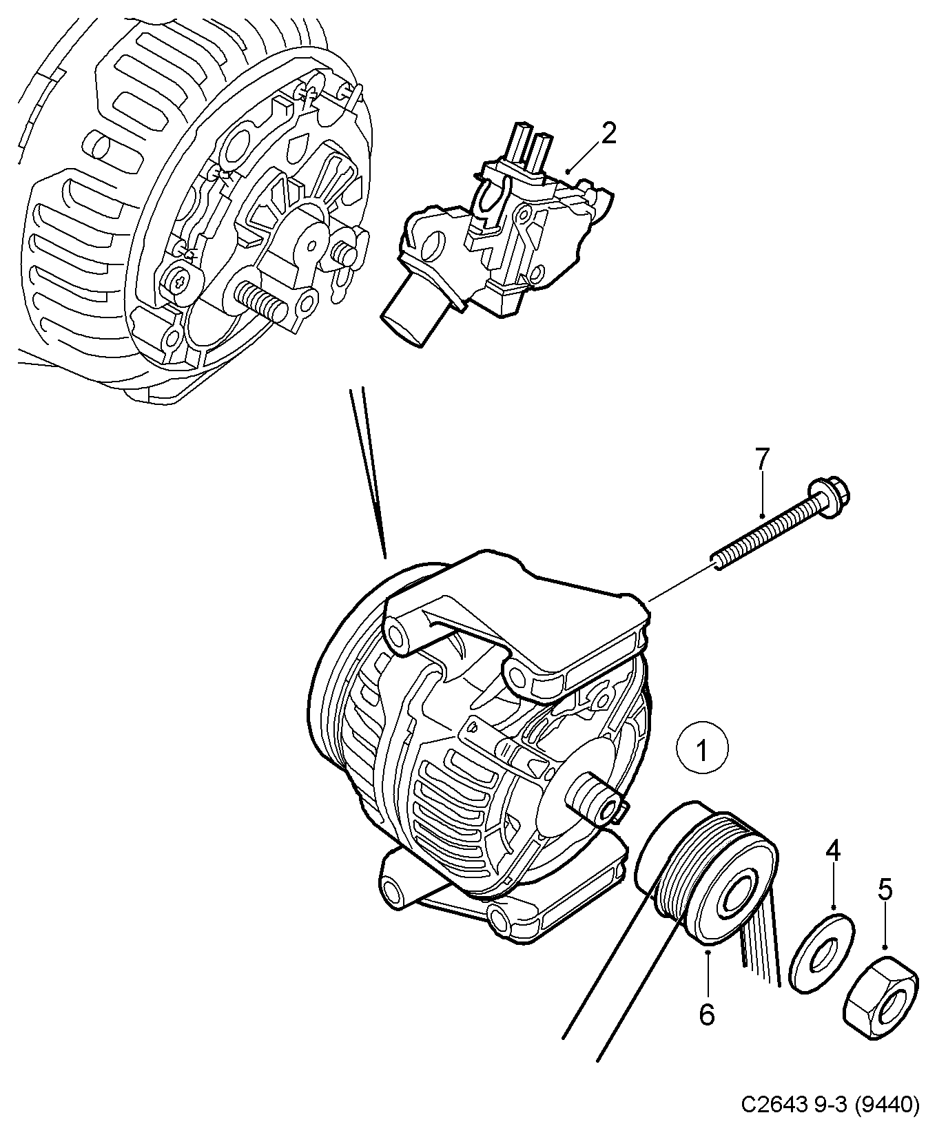 SAAB 12 75 7363 - Ģenerators autodraugiem.lv