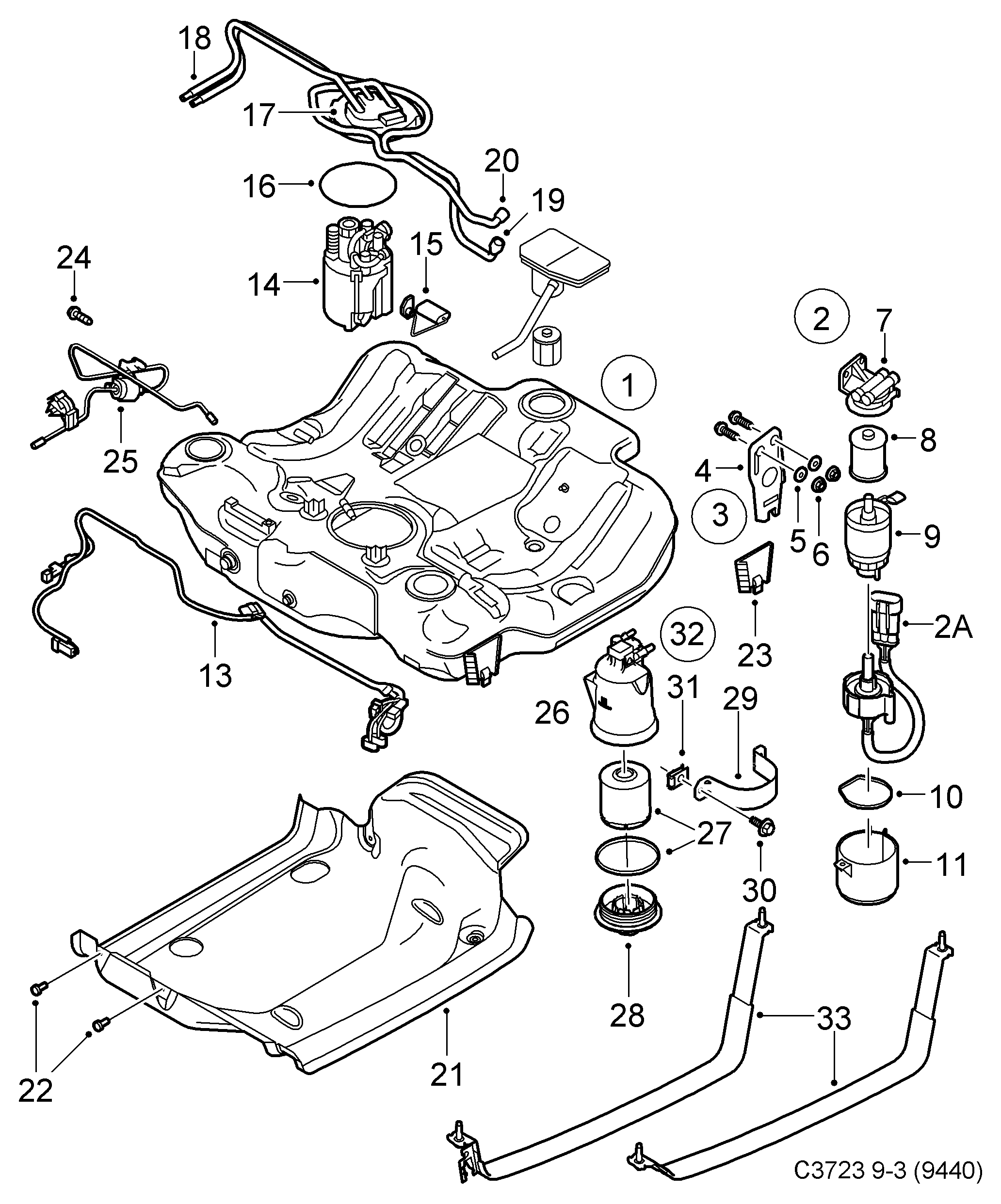 Vauxhall 93190714 - Degvielas sūknis autodraugiem.lv