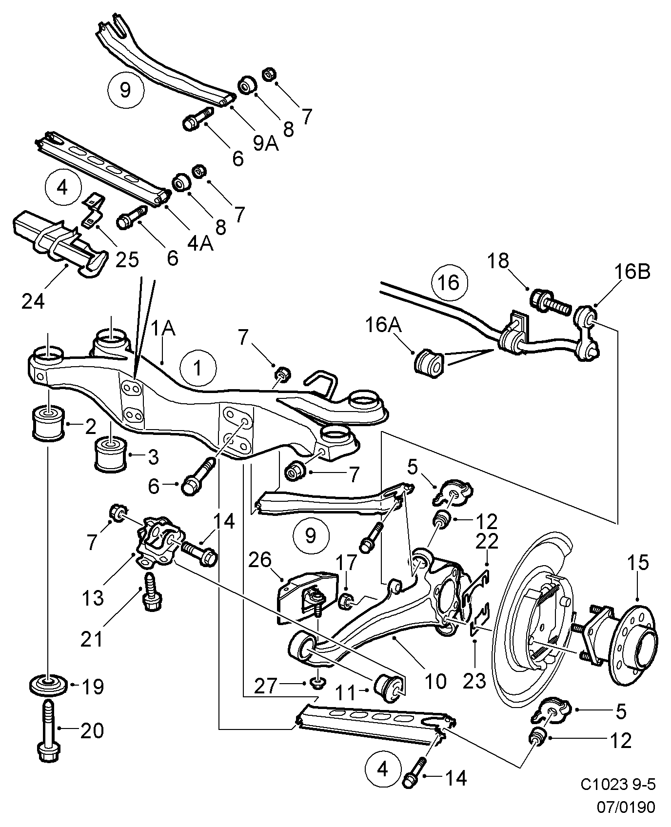 SAAB 4906111 - Stiepnis / Atsaite, Stabilizators autodraugiem.lv