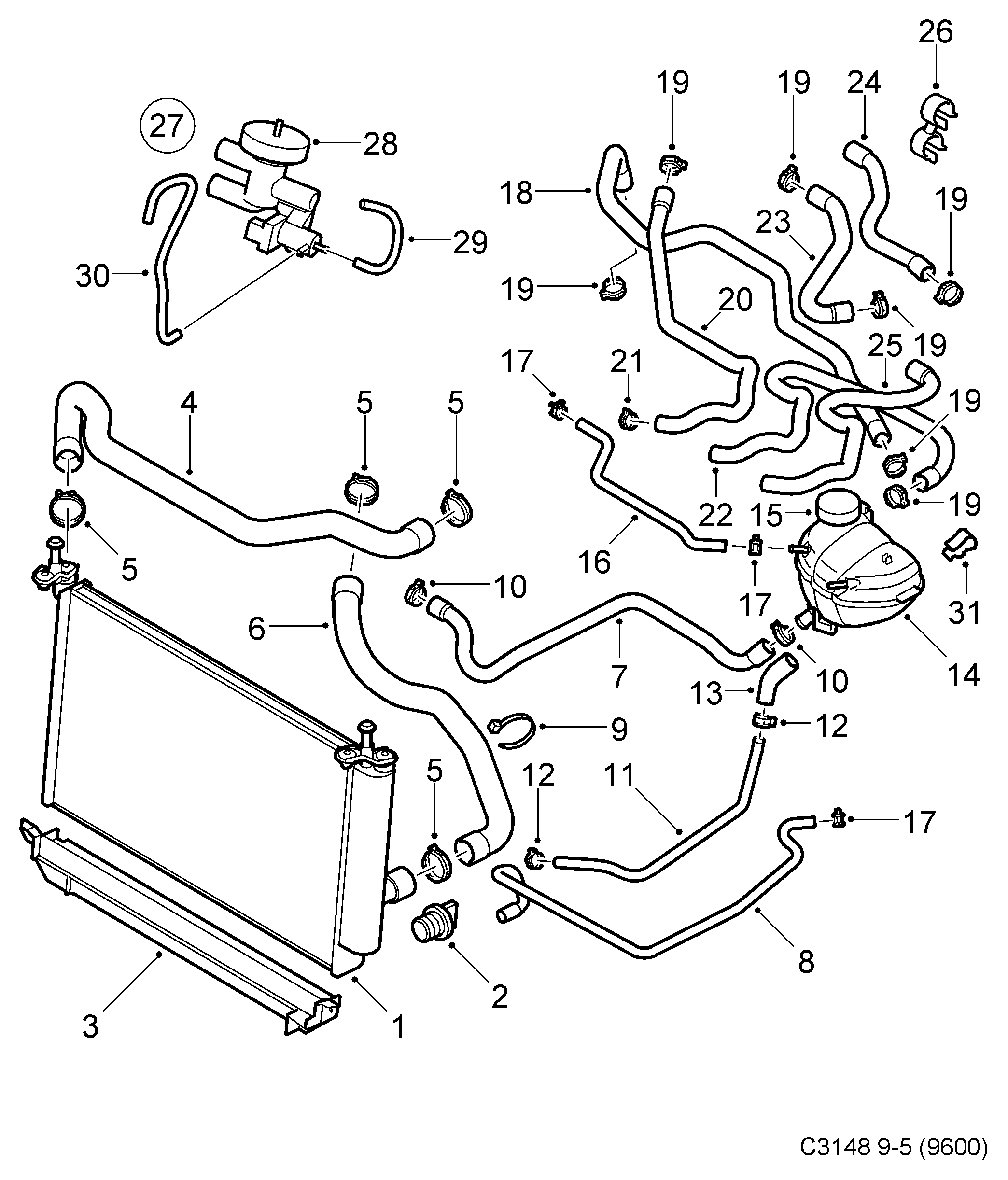 Vauxhall 90566947 - Dzesēšanas šķidruma regulēšanas vārsts autodraugiem.lv