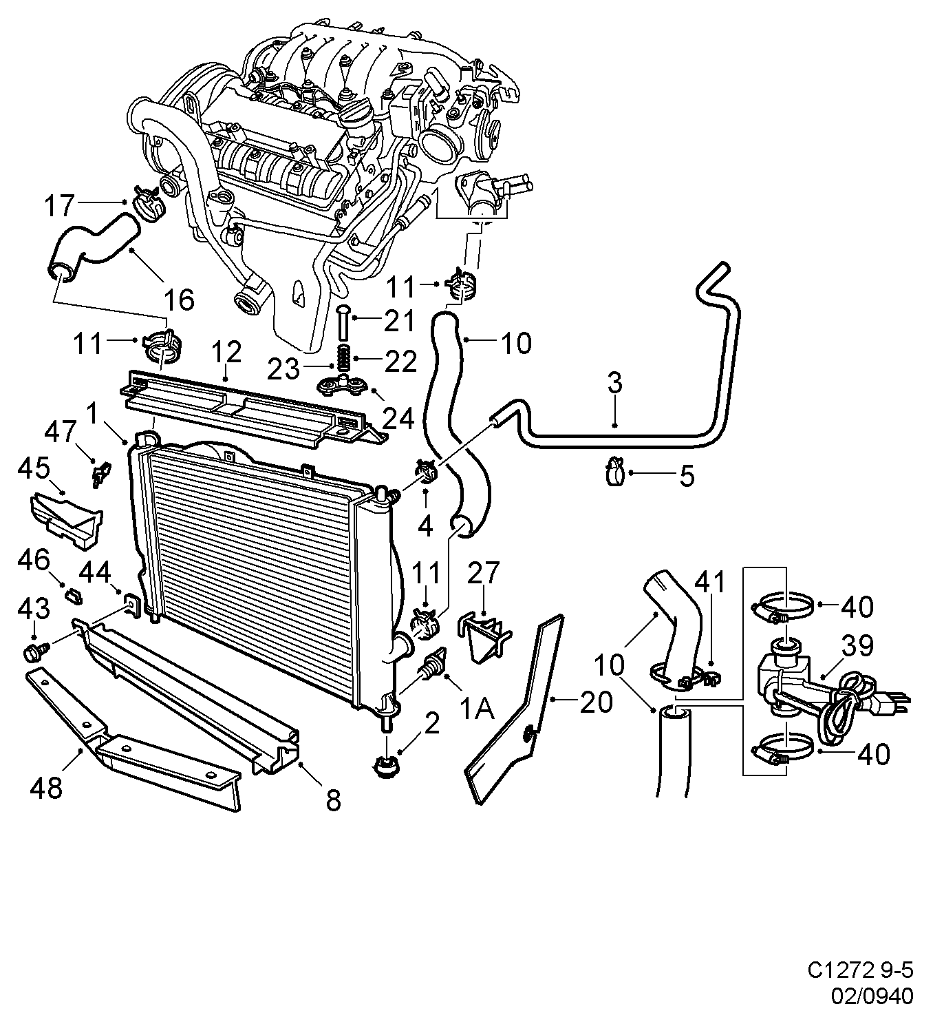 Opel 4575734 - Radiators, Motora dzesēšanas sistēma autodraugiem.lv