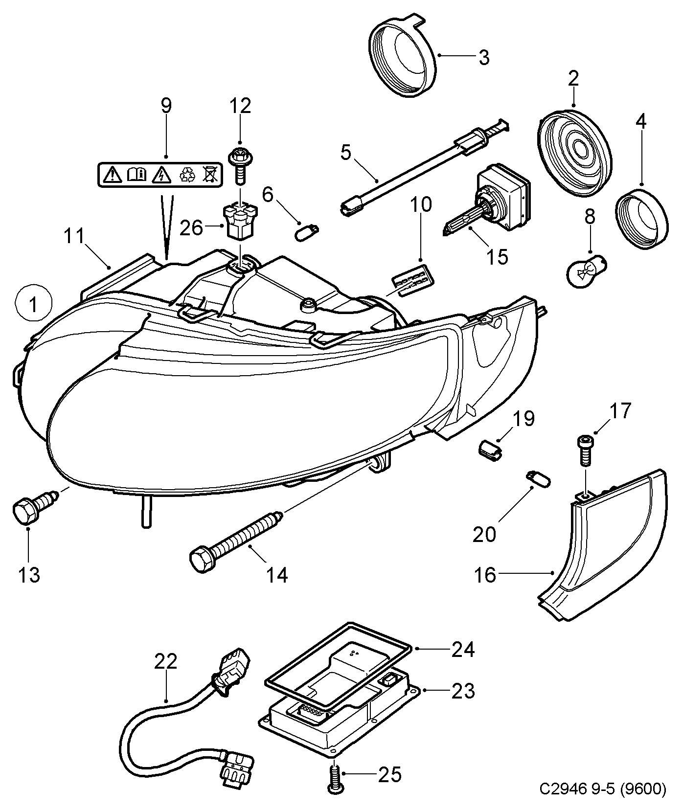 Vauxhall 93 190 471 - Kvēlspuldze, Papildus bremžu signāla lukturis autodraugiem.lv