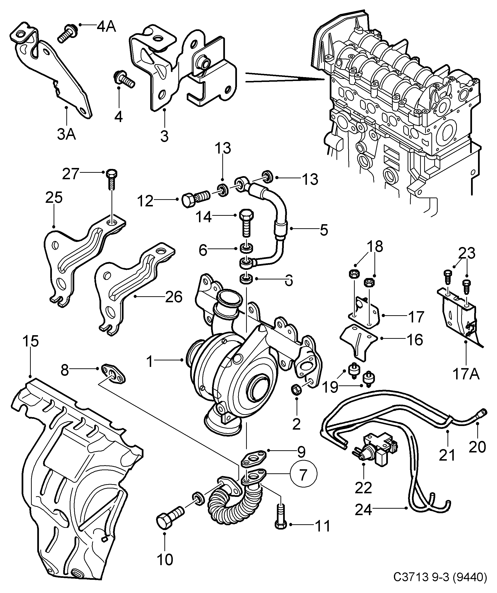 Vauxhall 55354529 - Spiediena pārveidotājs autodraugiem.lv