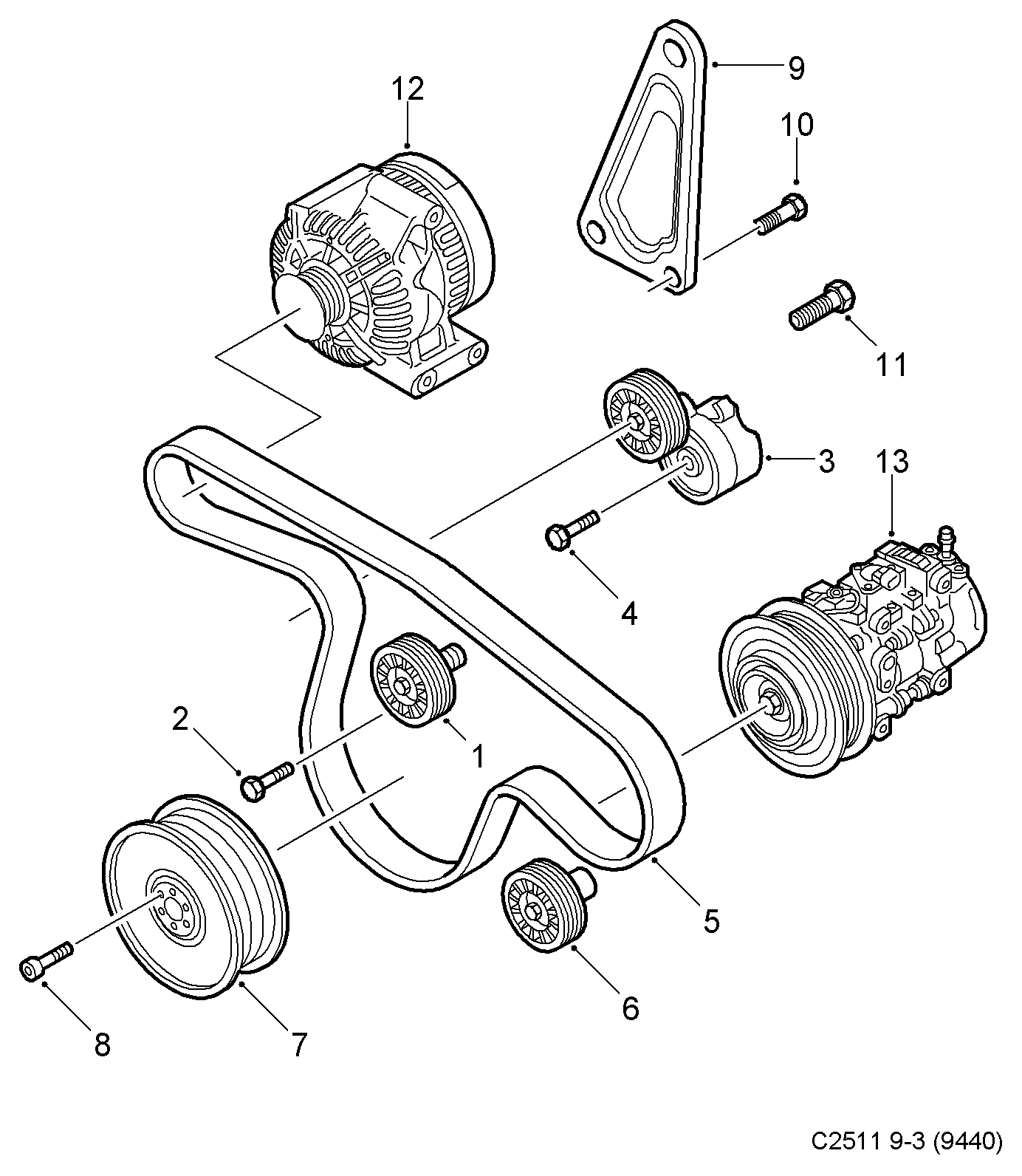 FIAT 55190811 - Parazīt / Vadrullītis, Ķīļrievu siksna autodraugiem.lv