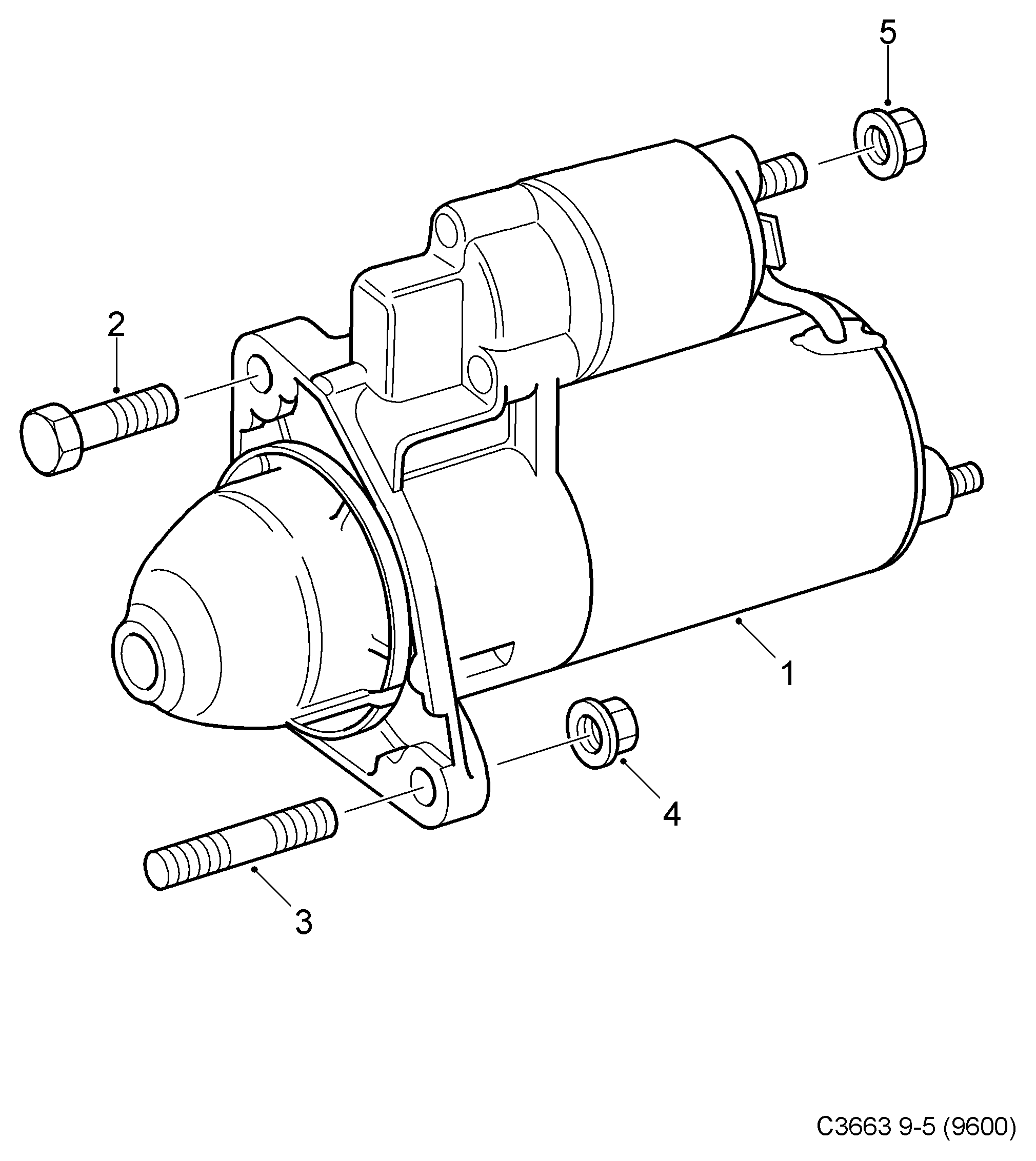 Opel 4670428 - Starteris autodraugiem.lv