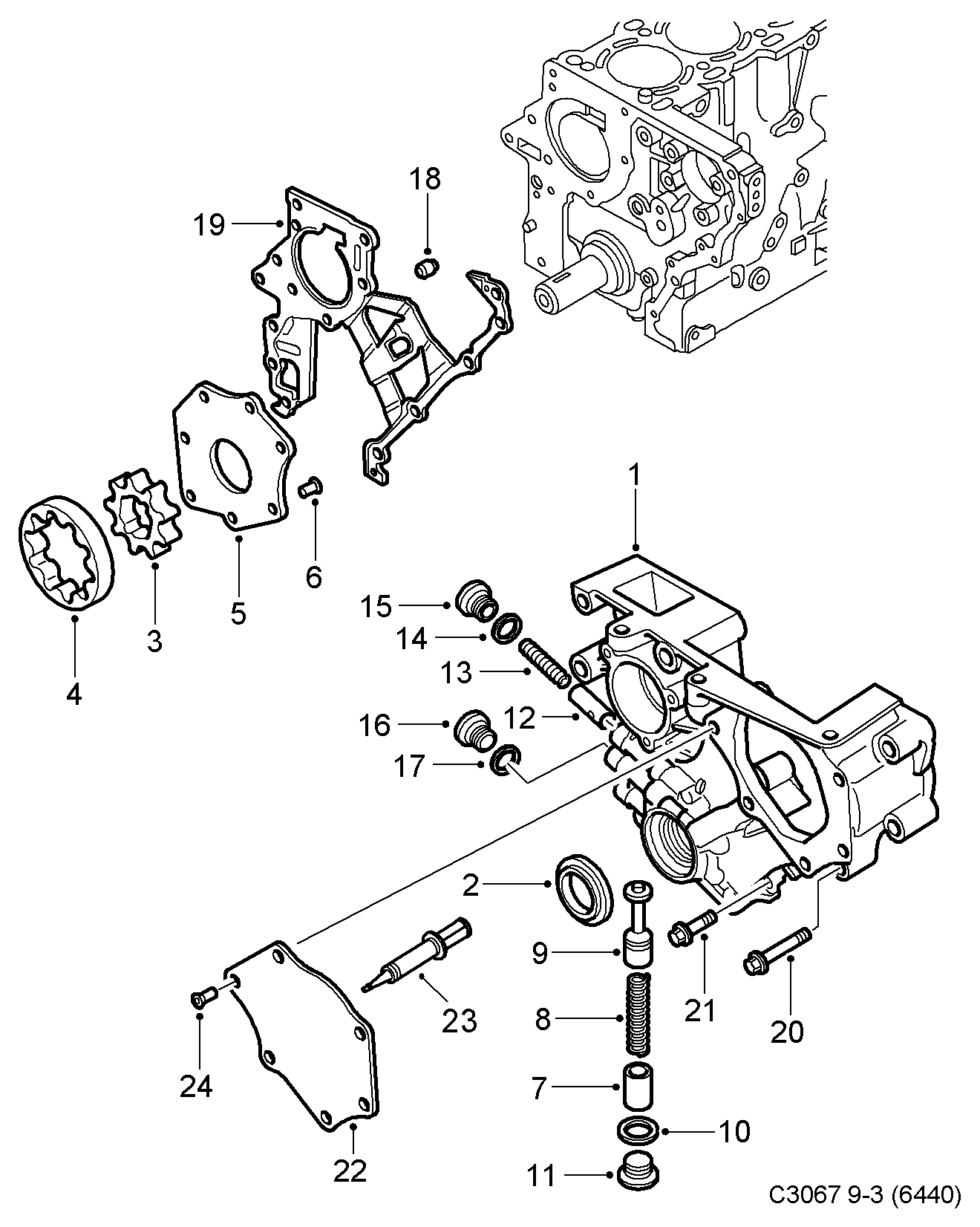 Vauxhall 90500805 - Vārpstas blīvgredzens, Eļļas sūknis autodraugiem.lv