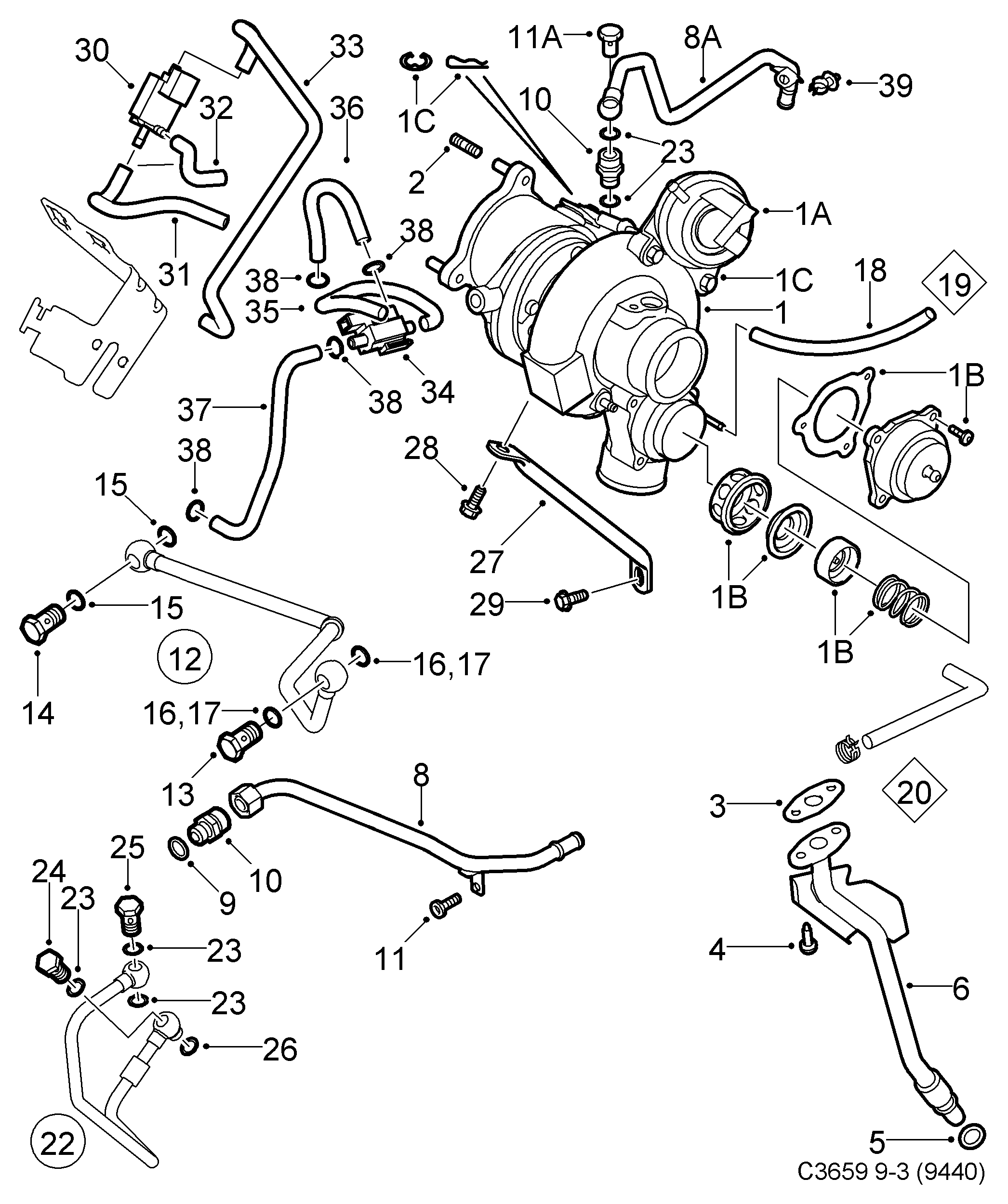 Vauxhall 12755106 - Kompresors, Turbopūte autodraugiem.lv