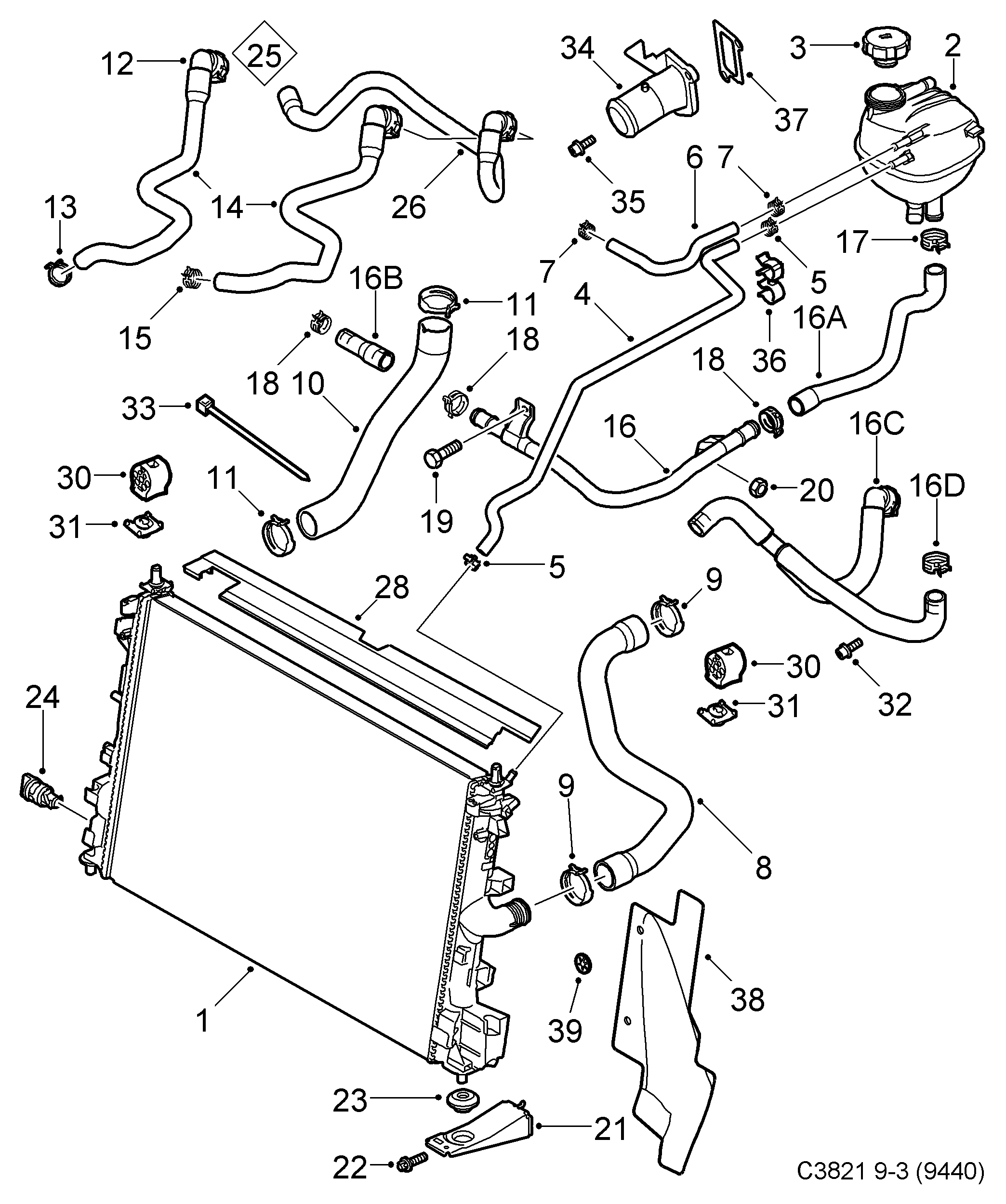 FIAT 24 418 345 - Radiators, Motora dzesēšanas sistēma autodraugiem.lv