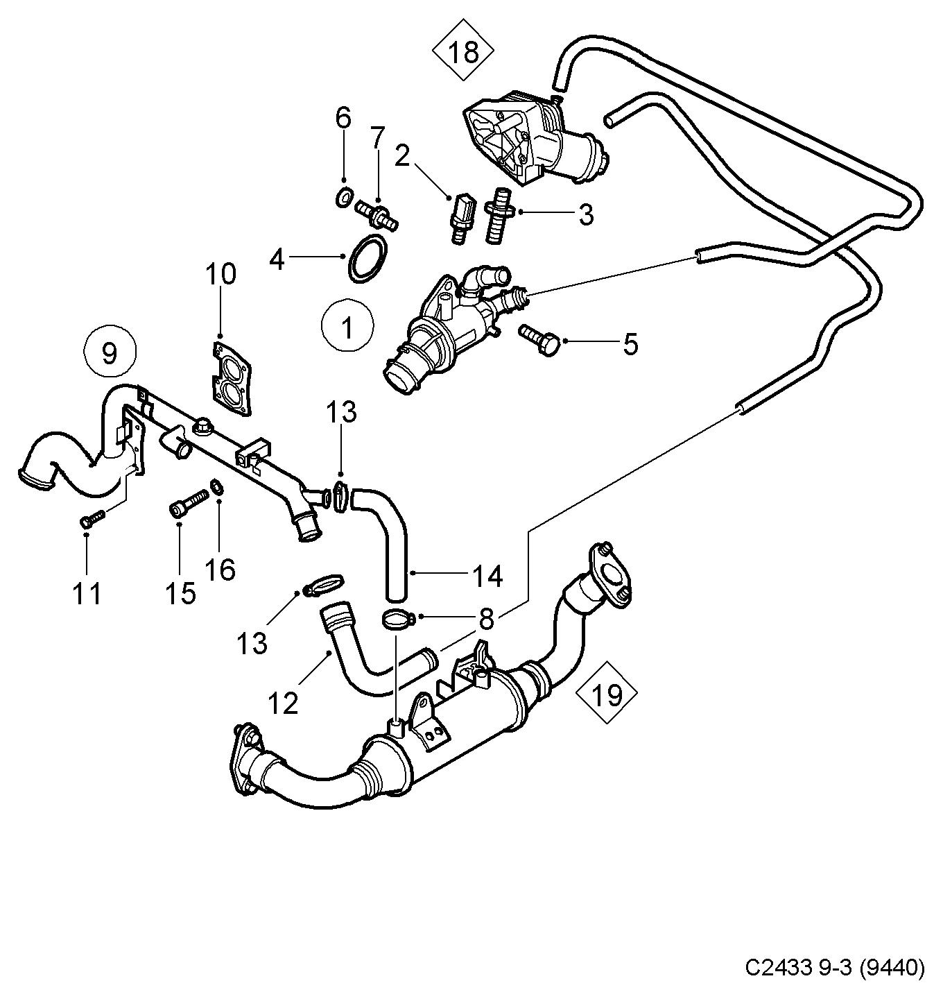 Vauxhall 55202510 - Termostats, Dzesēšanas šķidrums autodraugiem.lv