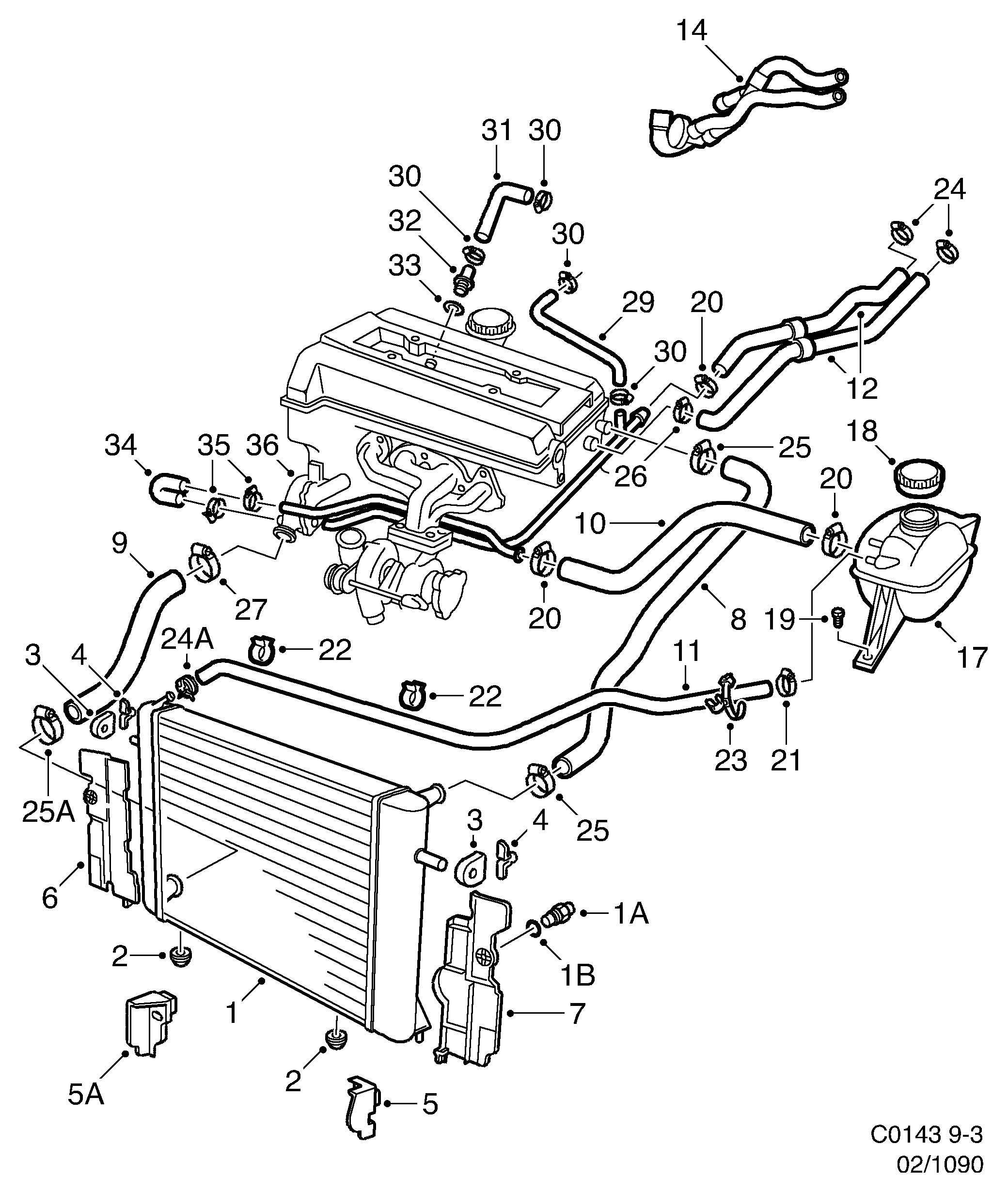 SAAB 47 29 562 - Radiators, Motora dzesēšanas sistēma autodraugiem.lv