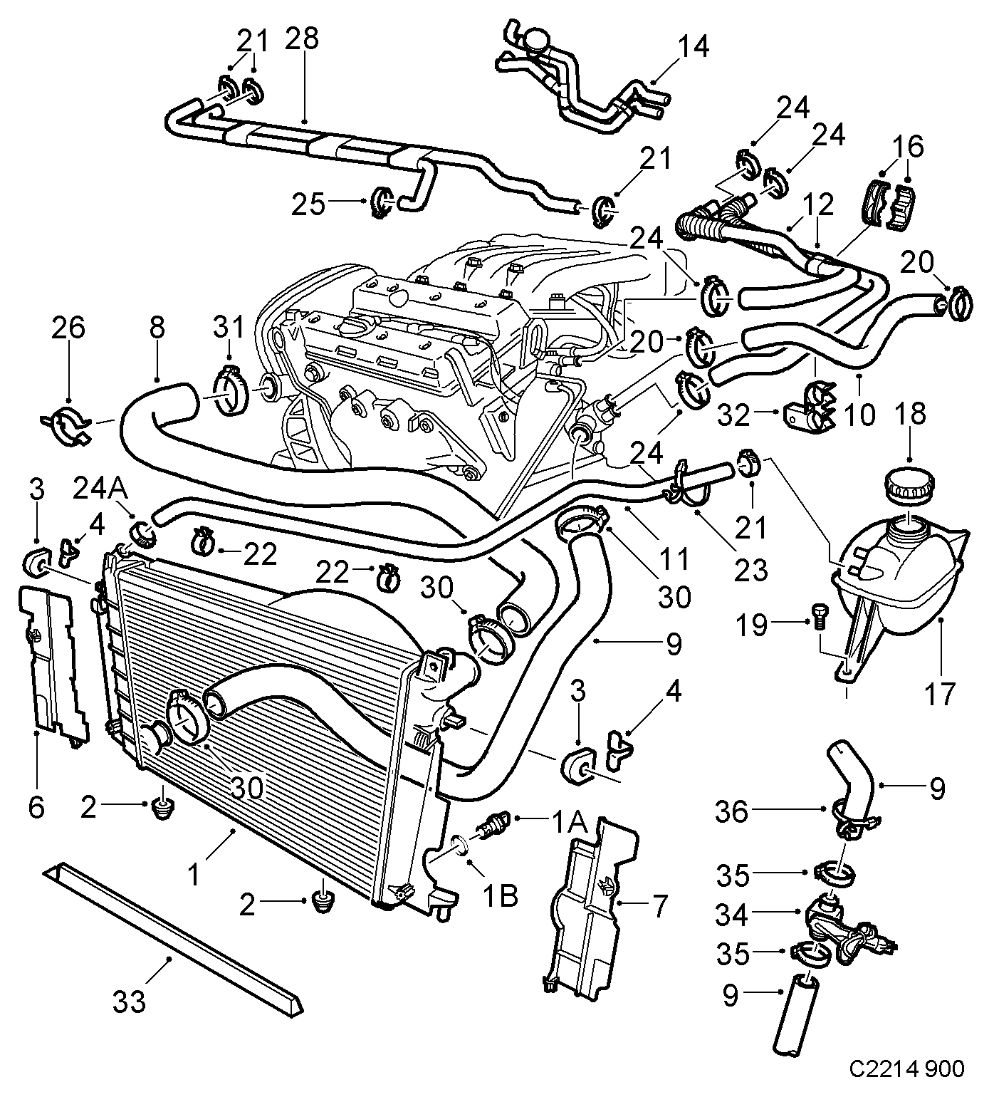 SAAB 43 57 794 - Radiators, Motora dzesēšanas sistēma autodraugiem.lv