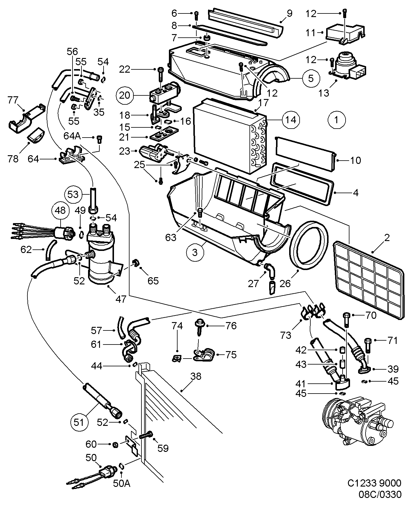 SAAB 43 19 158 - Izplešanās vārsts, Gaisa kond. sistēma autodraugiem.lv