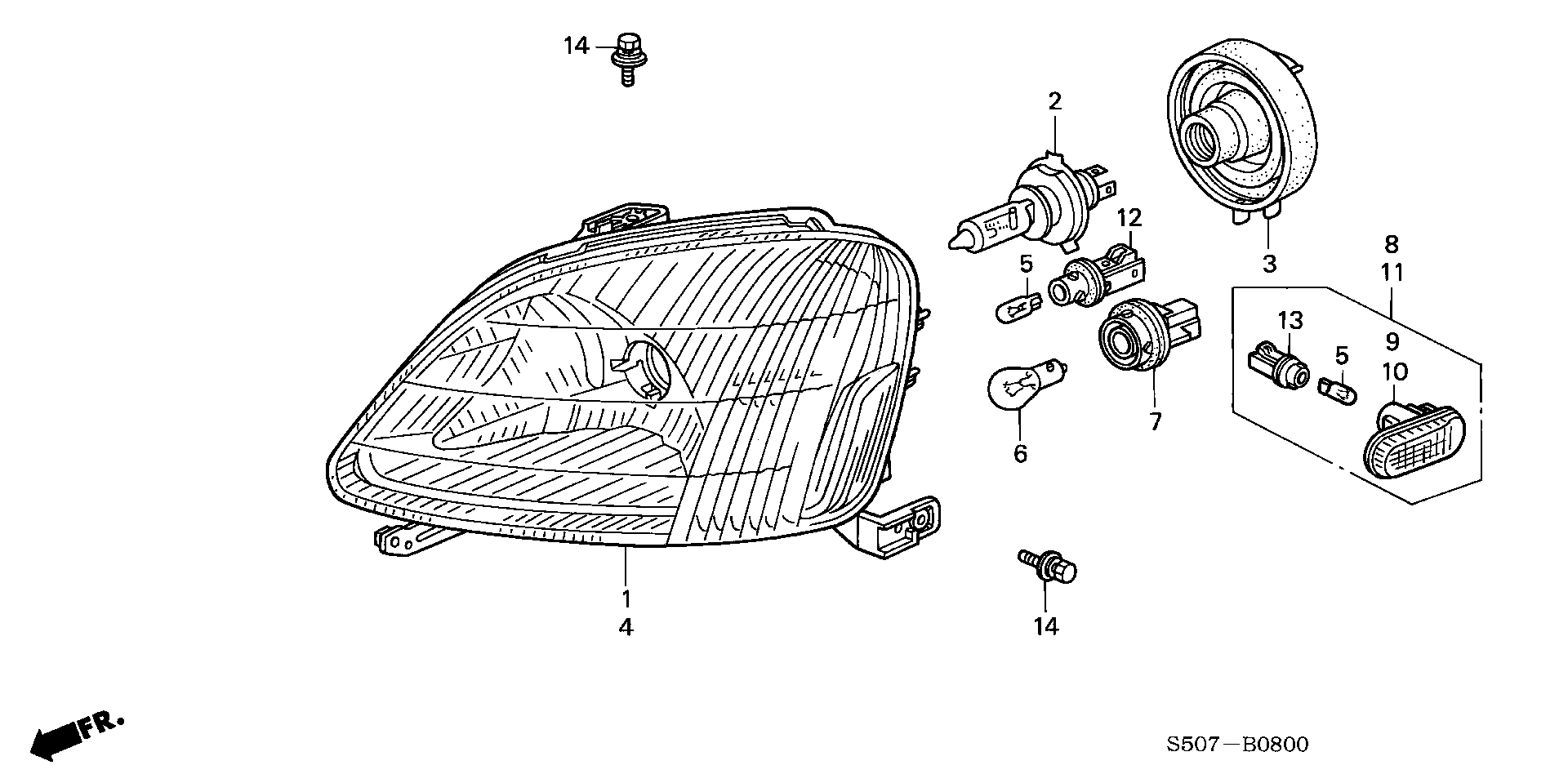 Honda 33301S04003 - Kvēlspuldze, Pagriezienu signāla lukturis autodraugiem.lv