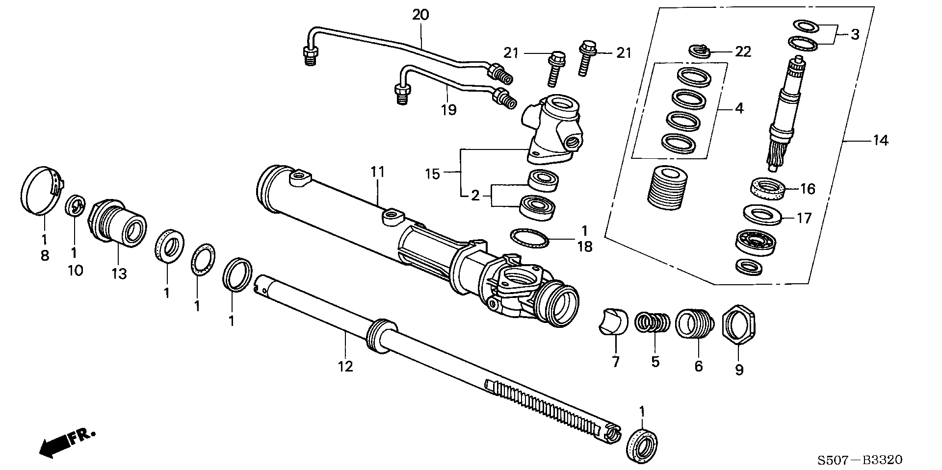 Honda 06532-S84-A01 - Remkomplekts, Stūres šķērsstiepņa šarnīrs autodraugiem.lv